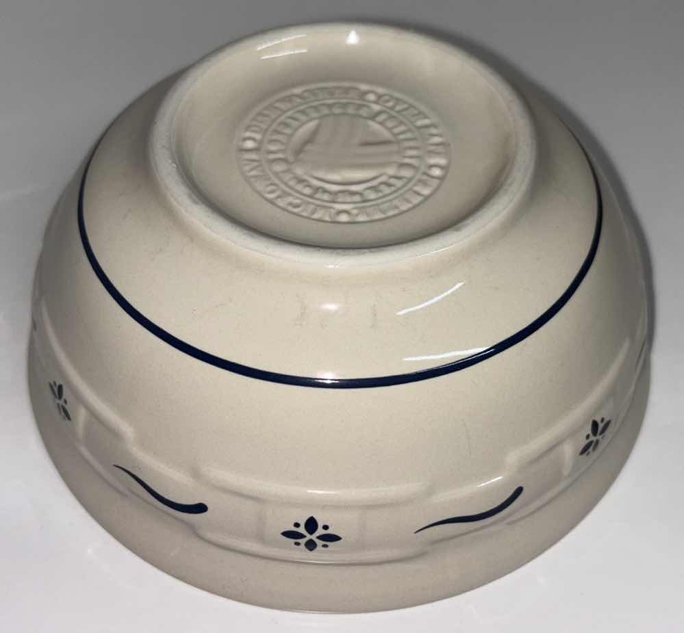 Photo 1 of LONGABERGER POTTERY WOVEN TRADITIONS CLASSIC BLUE 5” ALL PURPOSE BOWL