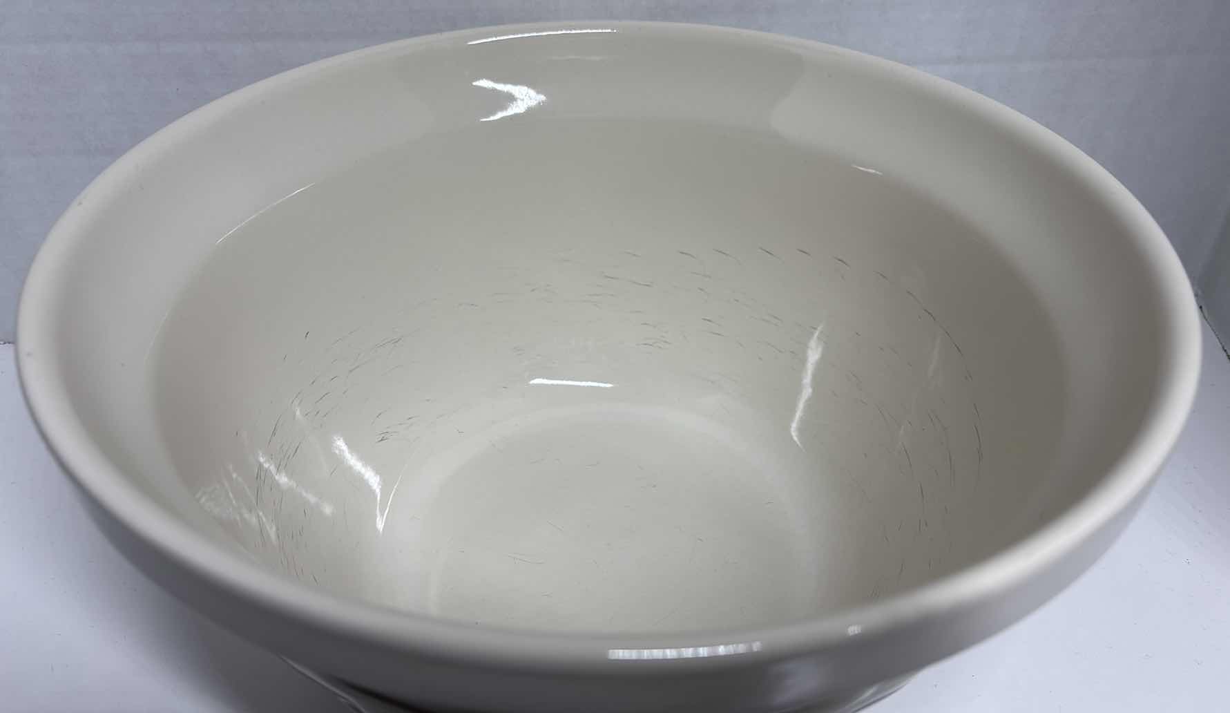 Photo 1 of LONGABERGER POTTERY WOVEN TRADITIONS CLASSIC BLUE 12” MIXING BOWL