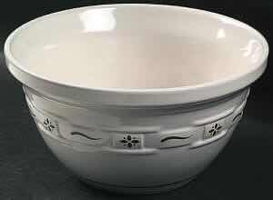 Photo 1 of LONGABERGER POTTERY WOVEN TRADITIONS CLASSIC BLUE 10” MIXING BOWL