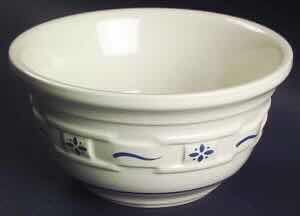 Photo 1 of LONGABERGER POTTERY WOVEN TRADITIONS CLASSIC BLUE 6” MIXING BOWL