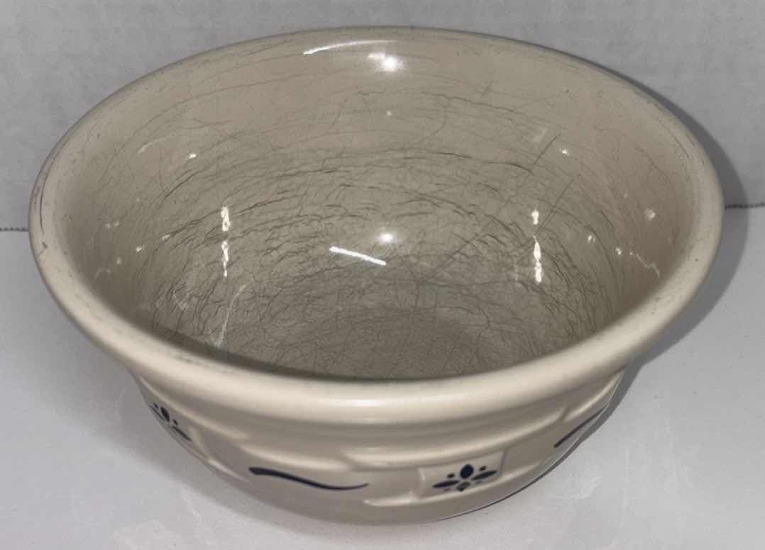 Photo 1 of LONGABERGER POTTERY WOVEN TRADITIONS CLASSIC BLUE 6” MIXING BOWL
