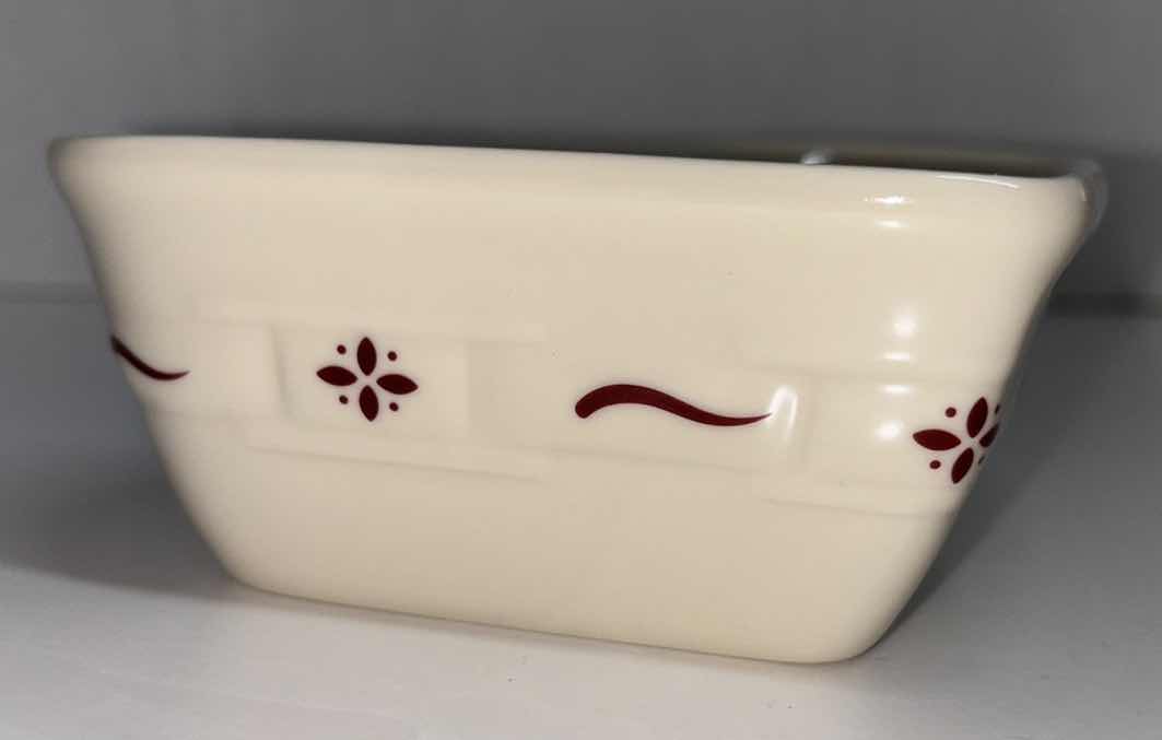 Photo 1 of LONGABERGER POTTERY HEART RAMEKIN “ALWAYS AT HOME IN YOUR HEART” 5.5” X 2”