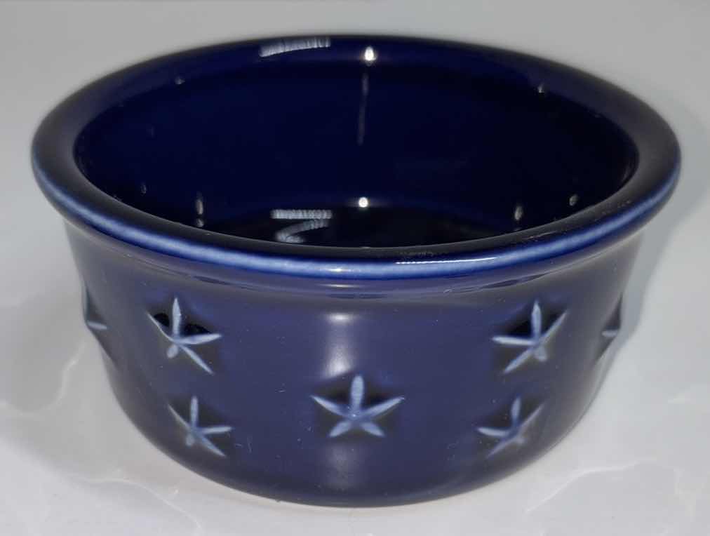 Photo 1 of LONGABERGER POTTERY AMERICAN EAGLE COLLECTION INDIVIDUAL DIP DISH 4.5” X 2”