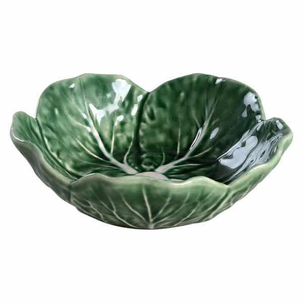 Photo 1 of BORDALLO PINHEIRO CABBAGE GREEN COLLECTION, FRUIT/ DESSERT BOWL 4.75” X 1.5”