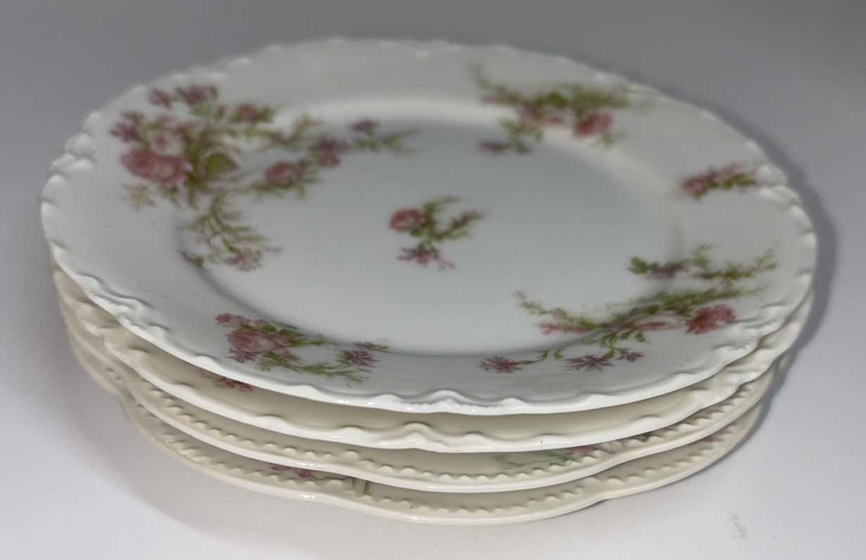 Photo 6 of 4 PC ASSORTED HAVILAND & CO. FRANCE 6.25” SAUCER PLATES