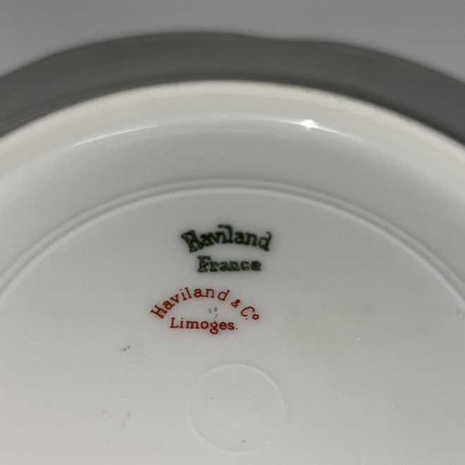 Photo 7 of 4 PC ASSORTED HAVILAND & CO. FRANCE 6.25” SAUCER PLATES