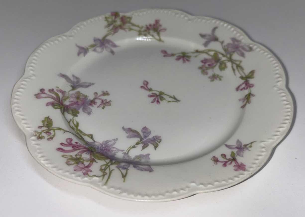 Photo 5 of 4 PC ASSORTED HAVILAND & CO. FRANCE 6.25” SAUCER PLATES