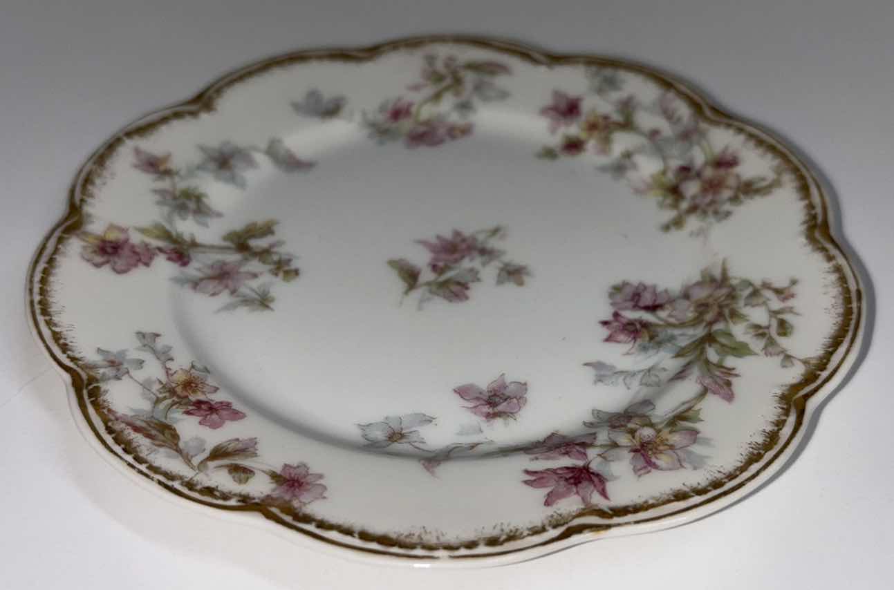 Photo 1 of 4 PC ASSORTED HAVILAND & CO. FRANCE 6.25” GOLD RIMMED SAUCER PLATES