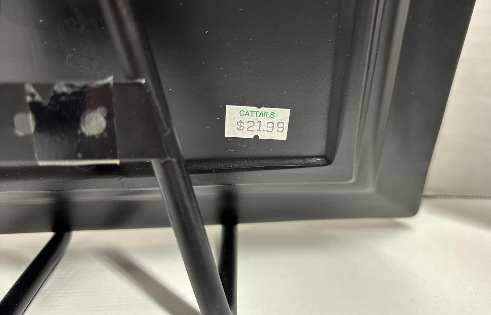 Photo 1 of CERAMIC 10” X 10” ROOSTER PLATES WITH WROUGHT IRON STANDS (2)