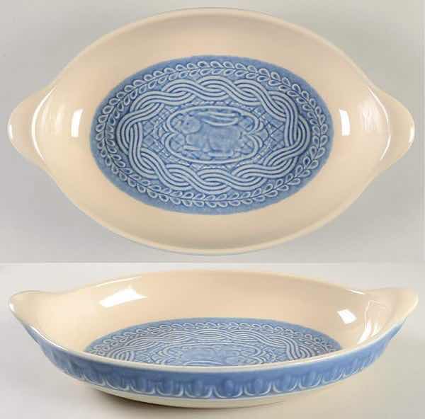 Photo 1 of LONGABERGER  AMERICAN CRAFT CORNFLOWER 13” OVAL BAKER DISH