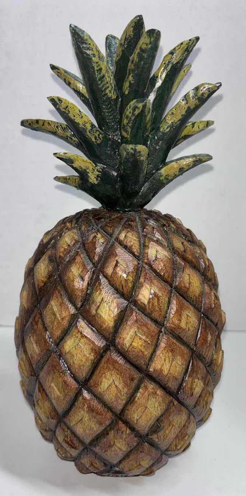 Photo 1 of DAVID HARDEN 11.5” CARVED PINEAPPLE COLLECTIBLE DECOR
