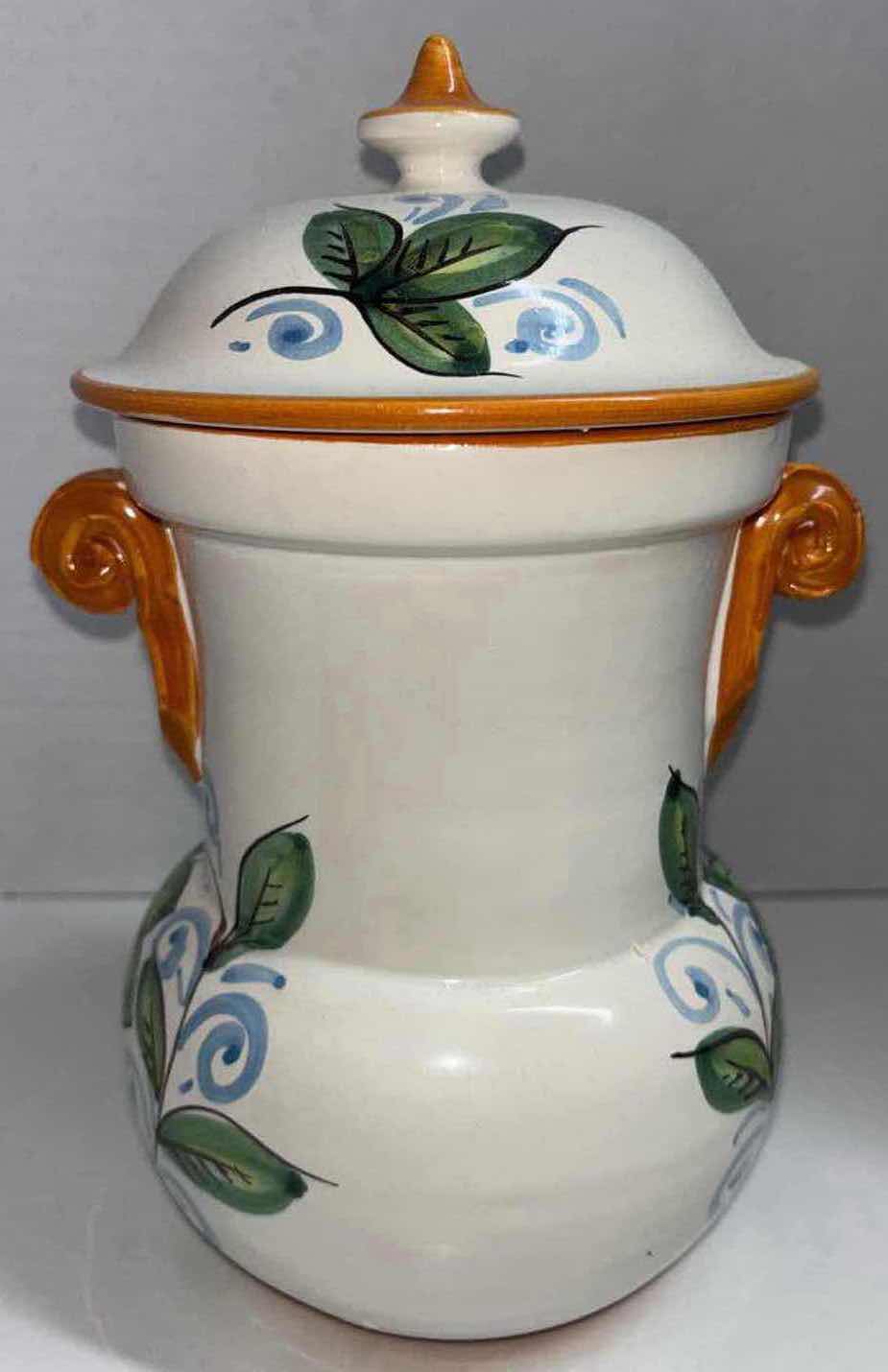 Photo 1 of DI CAMILLO BISCOTTI 1920 10.5” HANDPAINTED ITALIAN CERAMIC COOKIE JAR