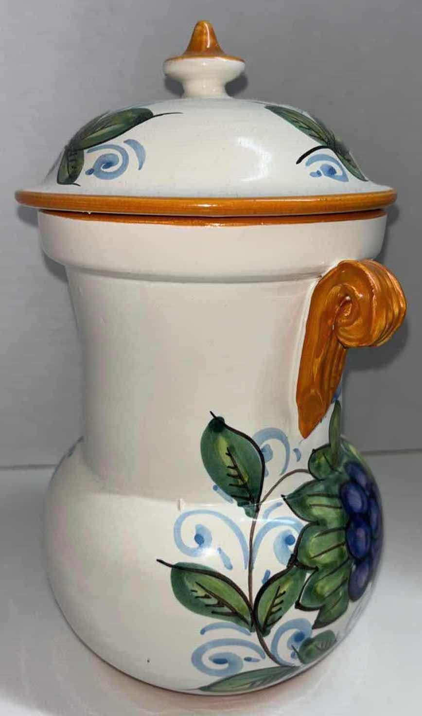 Photo 1 of DI CAMILLO BISCOTTI 1920 10.5” HANDPAINTED ITALIAN CERAMIC COOKIE JAR