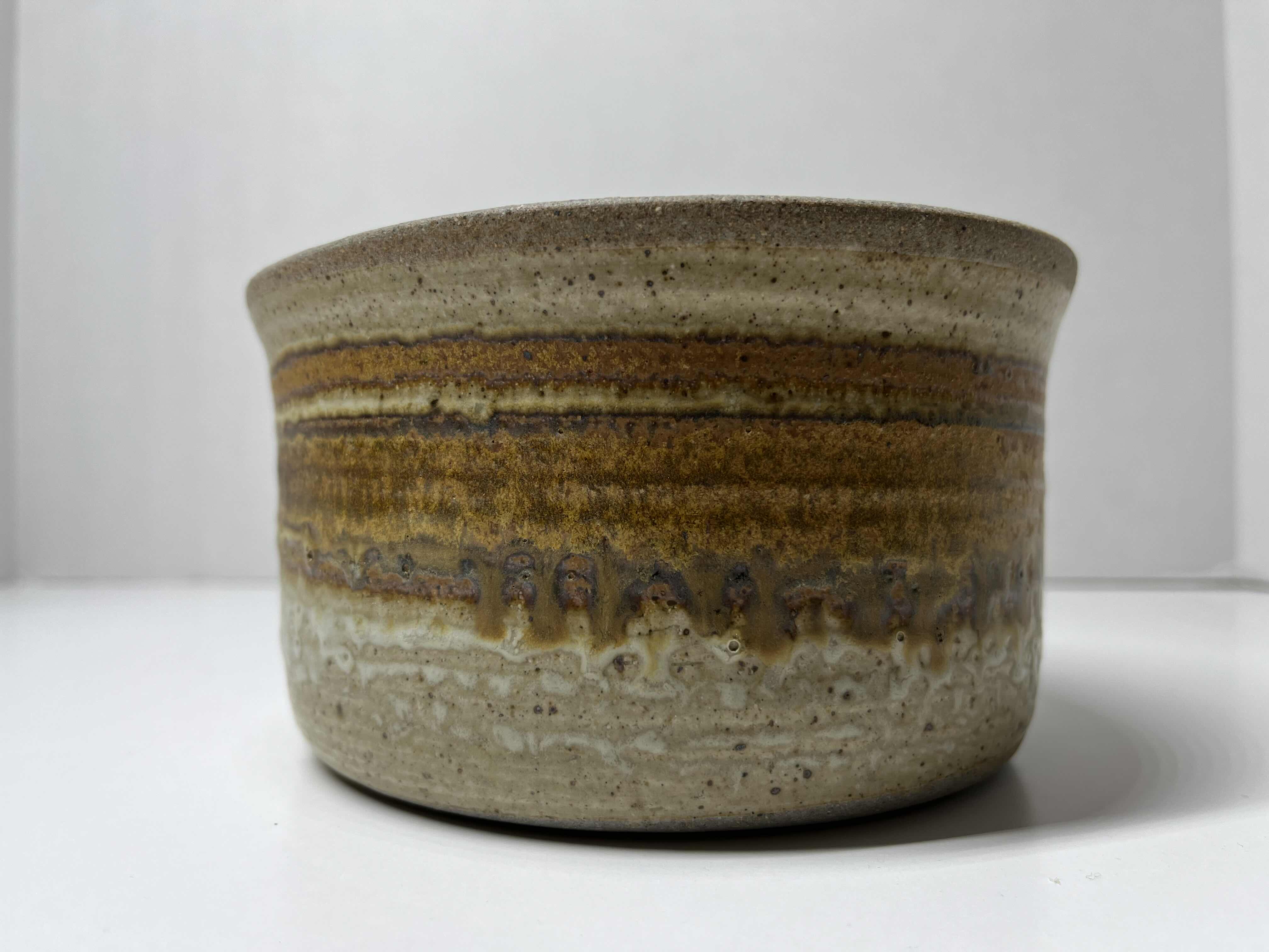 Photo 1 of DANISH HANDCRAFTED BATTER BOWL POTTERY SIGNED BY ARTIST 6” X 6.5” H3.75”
