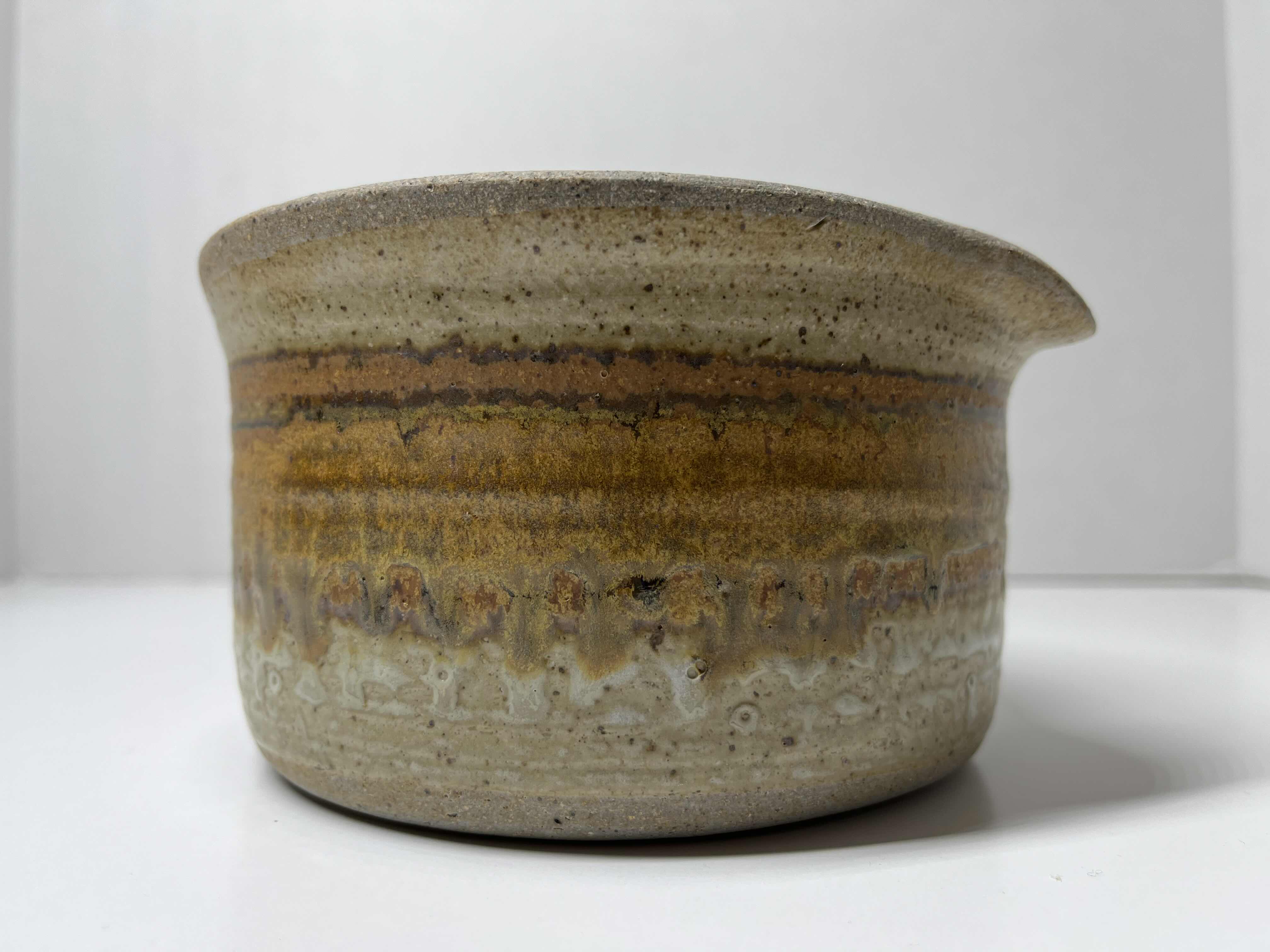 Photo 1 of DANISH HANDCRAFTED BATTER BOWL POTTERY SIGNED BY ARTIST 6” X 6.5” H3.75”