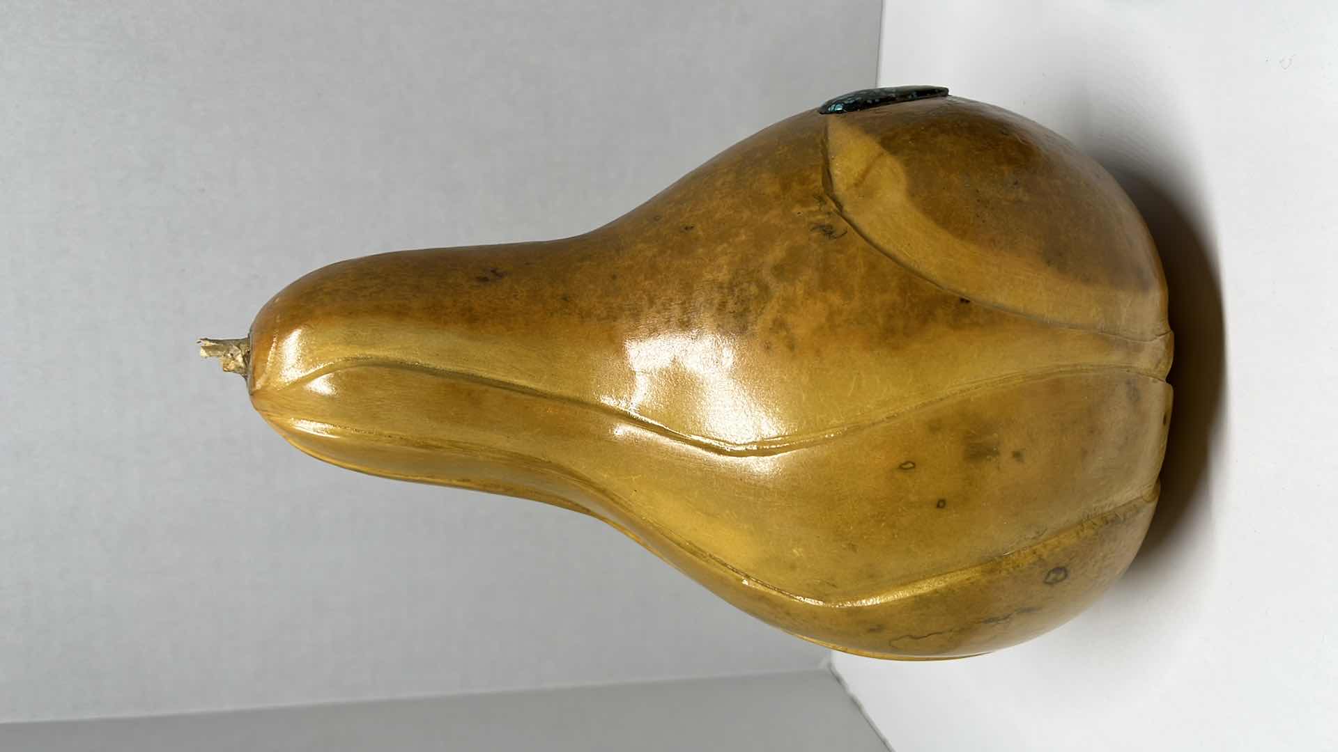 Photo 4 of HANDCRAFTED & PAINTED GOURD ART 5” X 9” W HANDCRAFTED & PAINTED GOURD SAKE BOTTLE 3.5” X 6.5”