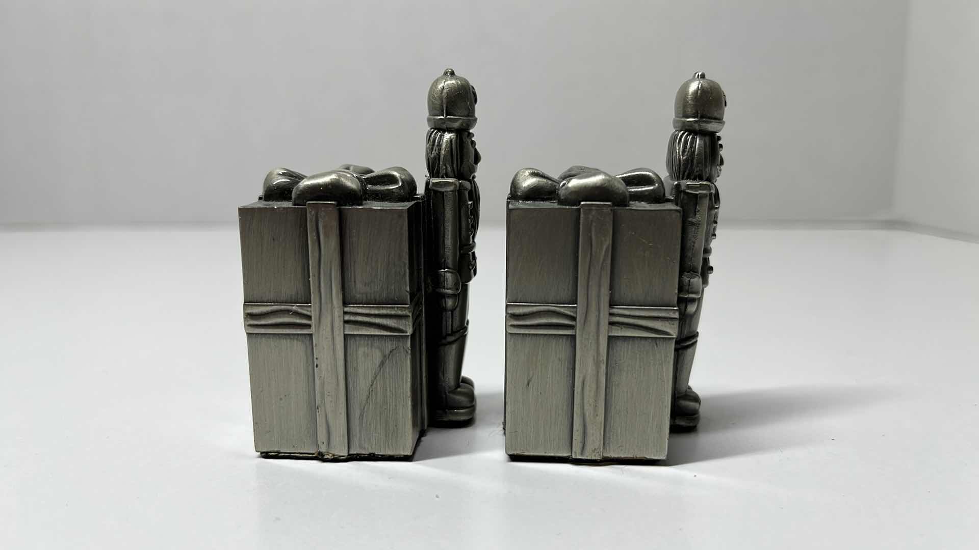 Photo 2 of BOMBAY PEWTER NUTCRACKER SALT & PEPPER SHAKERS 1.25” X 2.5”