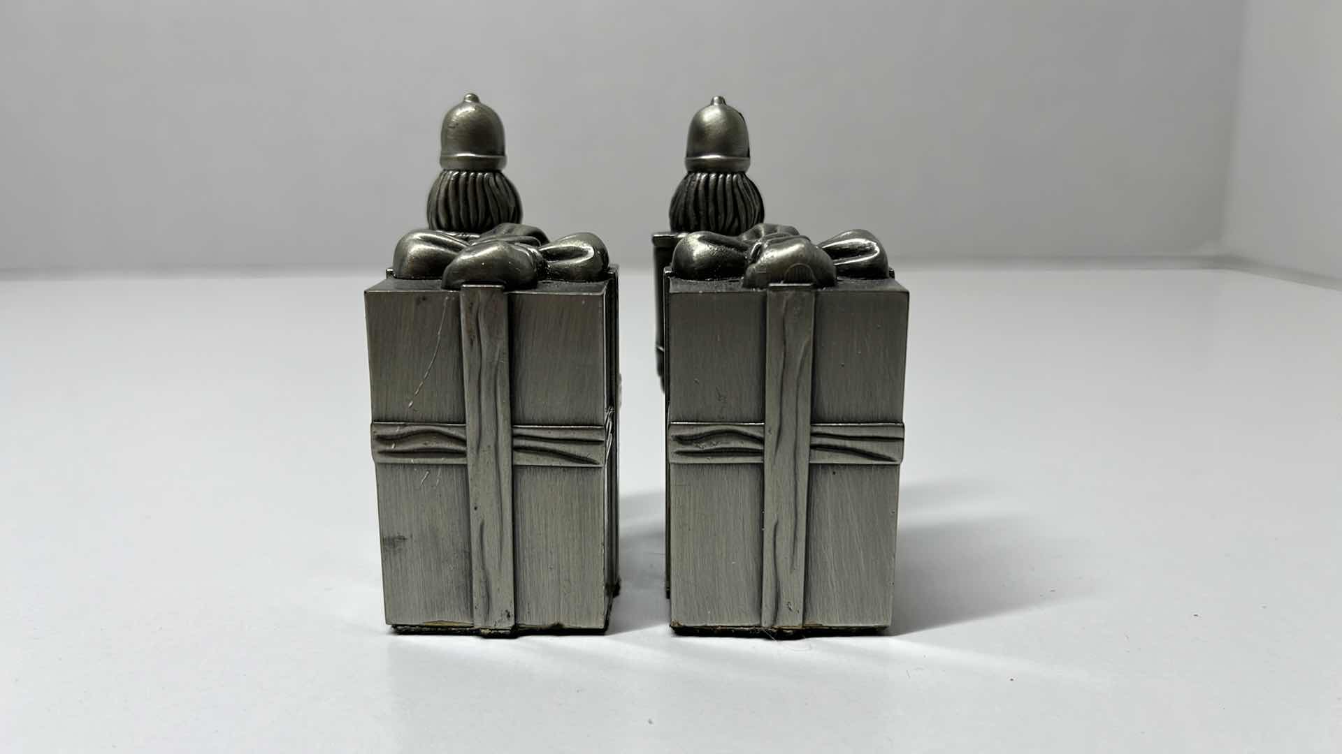 Photo 3 of BOMBAY PEWTER NUTCRACKER SALT & PEPPER SHAKERS 1.25” X 2.5”