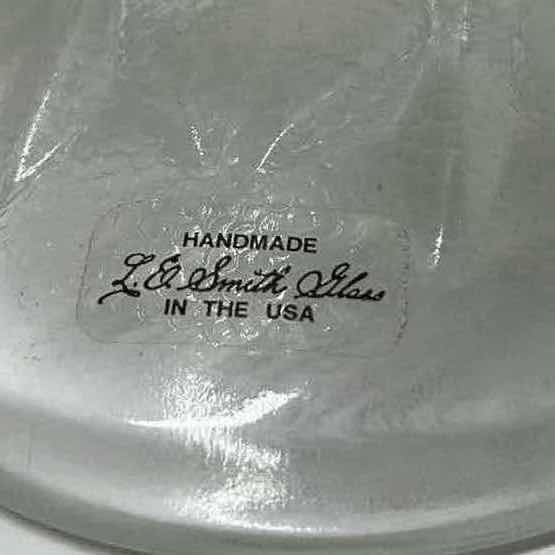 Photo 8 of L.E. SMITH AMBER GLASS & CLEAR GLASS TURKEY CANDY JARS 6.5” X 7” W WILLIAMS SONOMA GLASS BUNNY CANDY JAR 5.5” X 4.5”