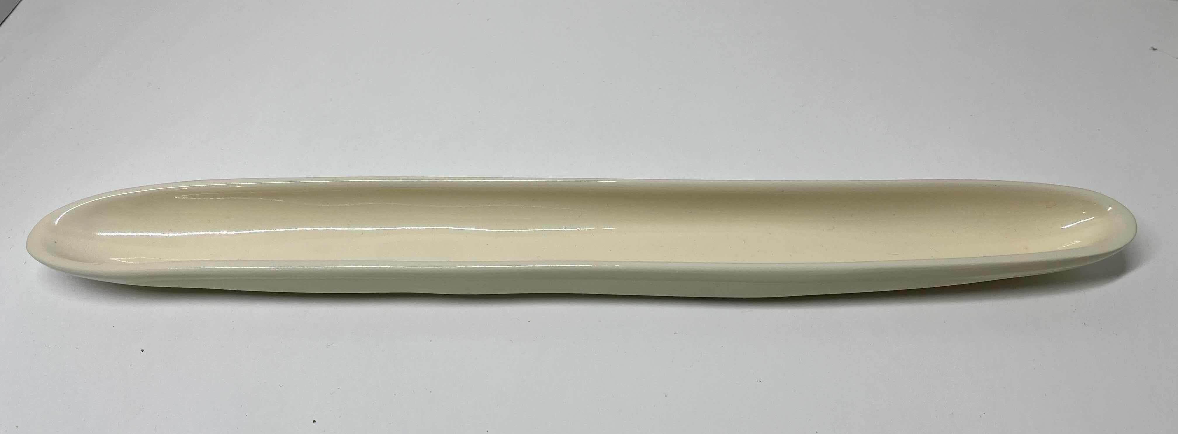 Photo 1 of CARNEVALE OF MEMPHIS POTTERY OLIVE BOAT 16” X 2” H1”