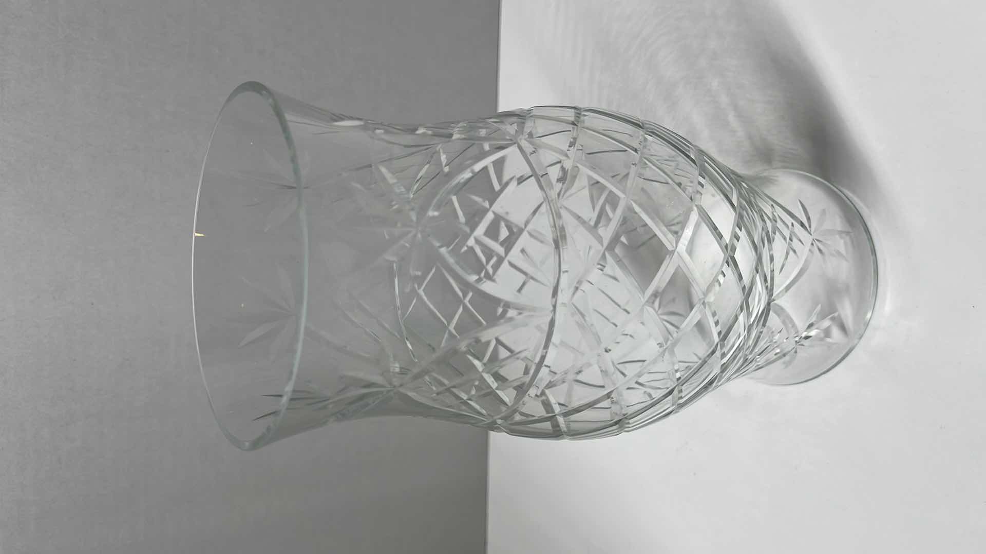 Photo 1 of HURRICANE CRYSTAL GLASS SHADE 4.5” X 10”