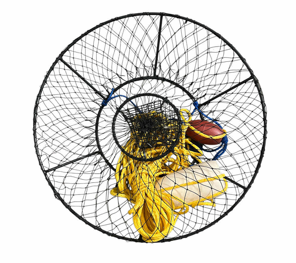 Photo 1 of LOBSTER & CRAB HOOP TRAP NET W BAIT CAGE 32.5” X 7”
