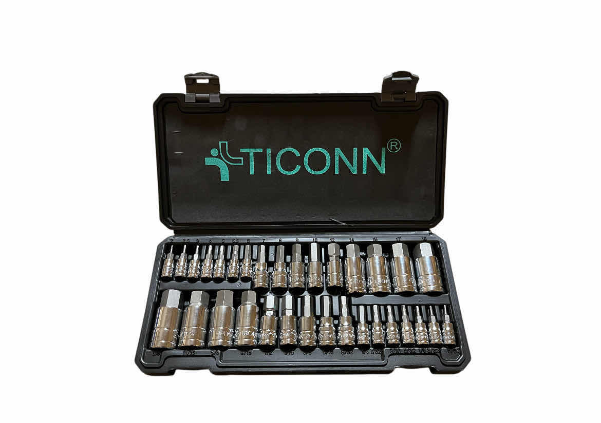 Photo 1 of TICONN 32PC HEX BIT SOCKET SET