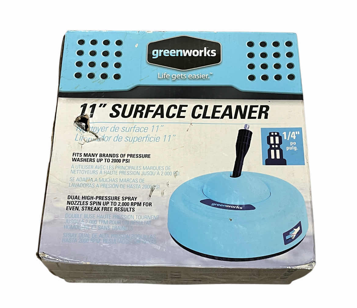Photo 1 of NEW GREENWORKS 11” HIGH PRESSURE SURFACE CLEANER