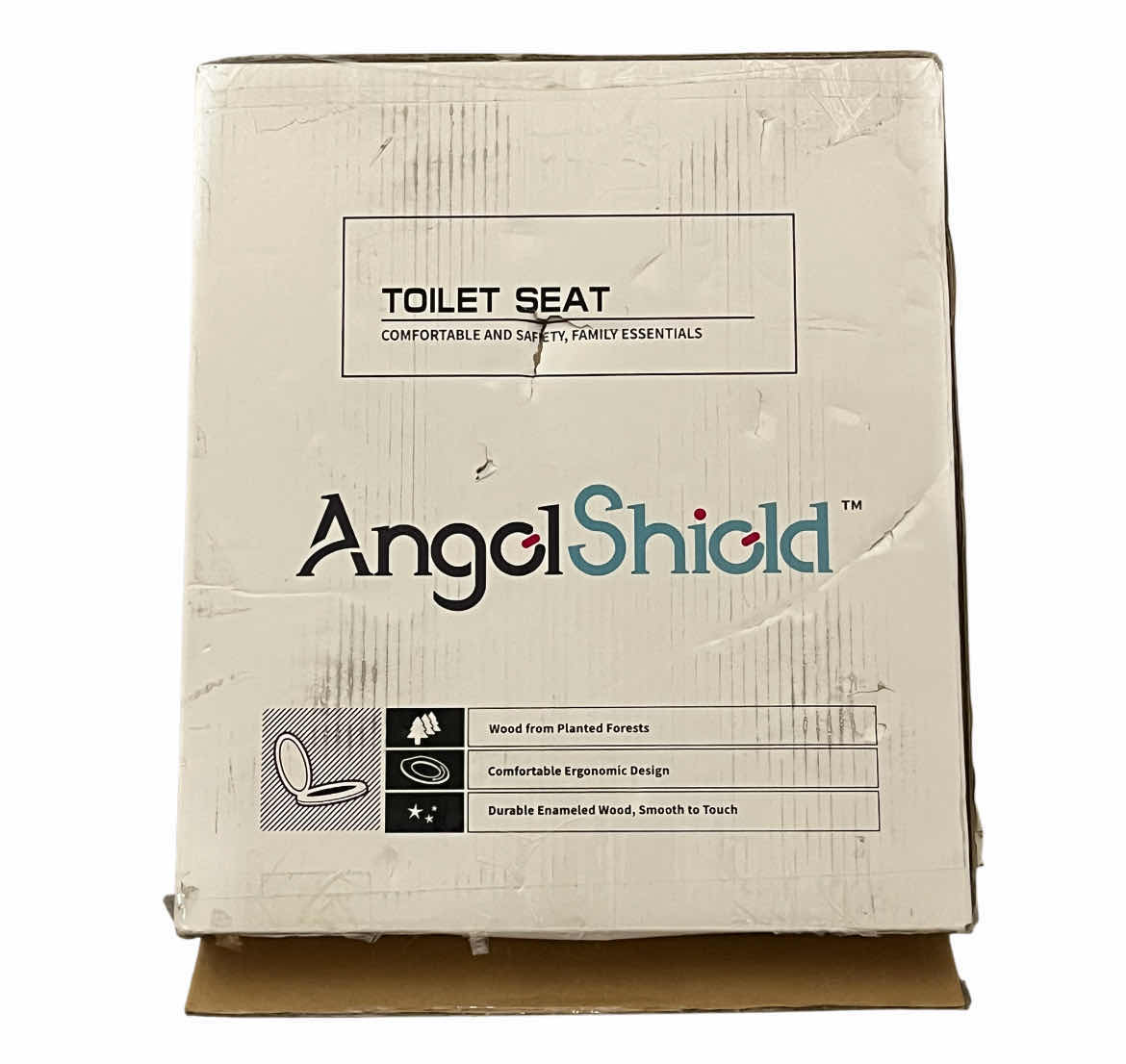 Photo 1 of ANGEL SHIELD DARK GREEN QUIET-CLOSE TOILET SEAT W ZINC ALLOY HINGES