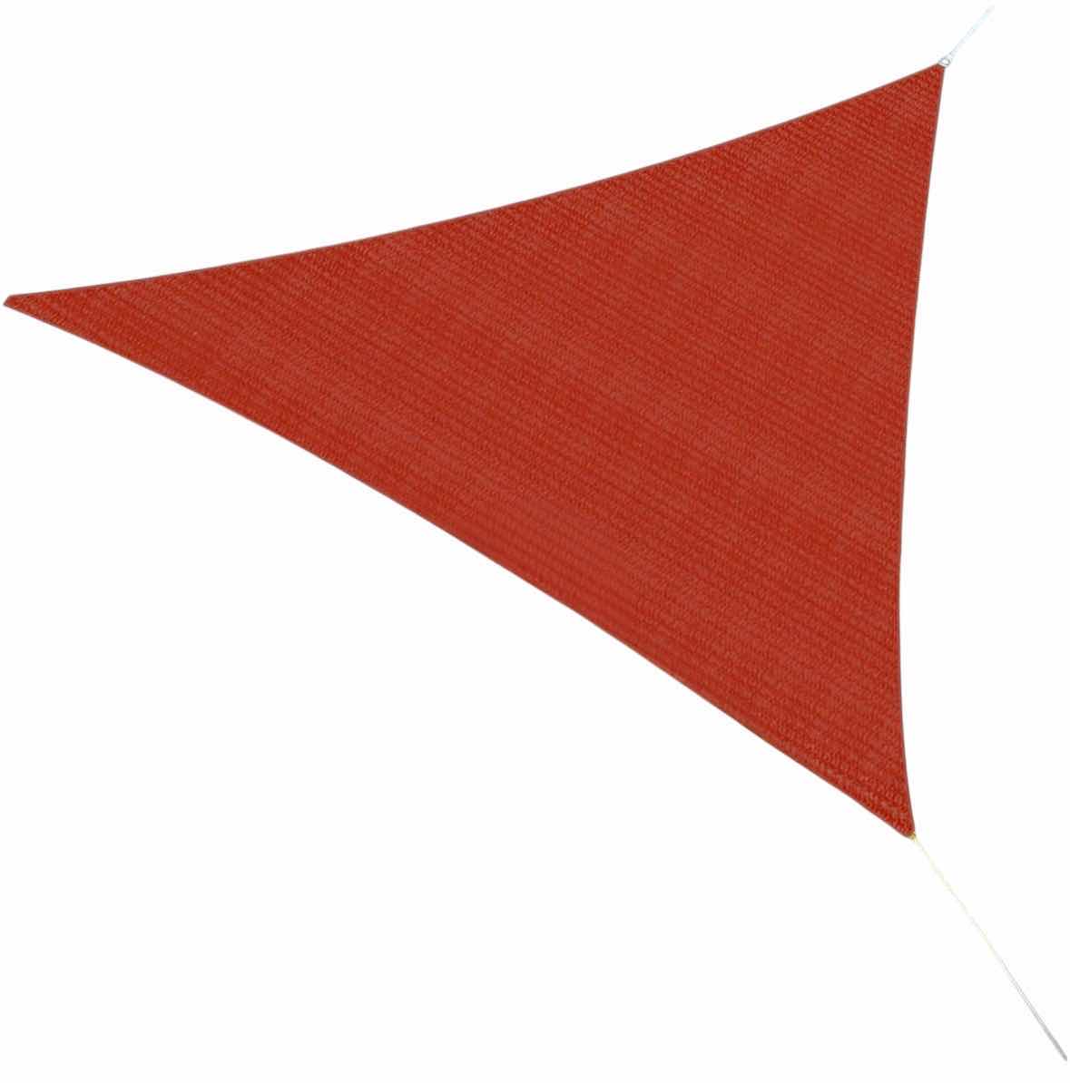 Photo 1 of SHADE & BEYOND RUST RED TRIANGLE SUN SHADE SAIL PERMEABLE CANOPY REPLACEMENT 16’ X 16’ X 16’
