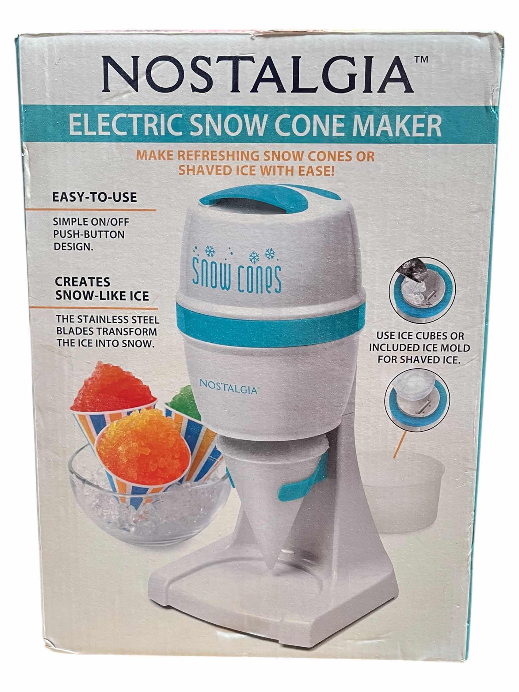 Photo 1 of NOSTALGIA ELECTRIC SNOW CONE MAKER