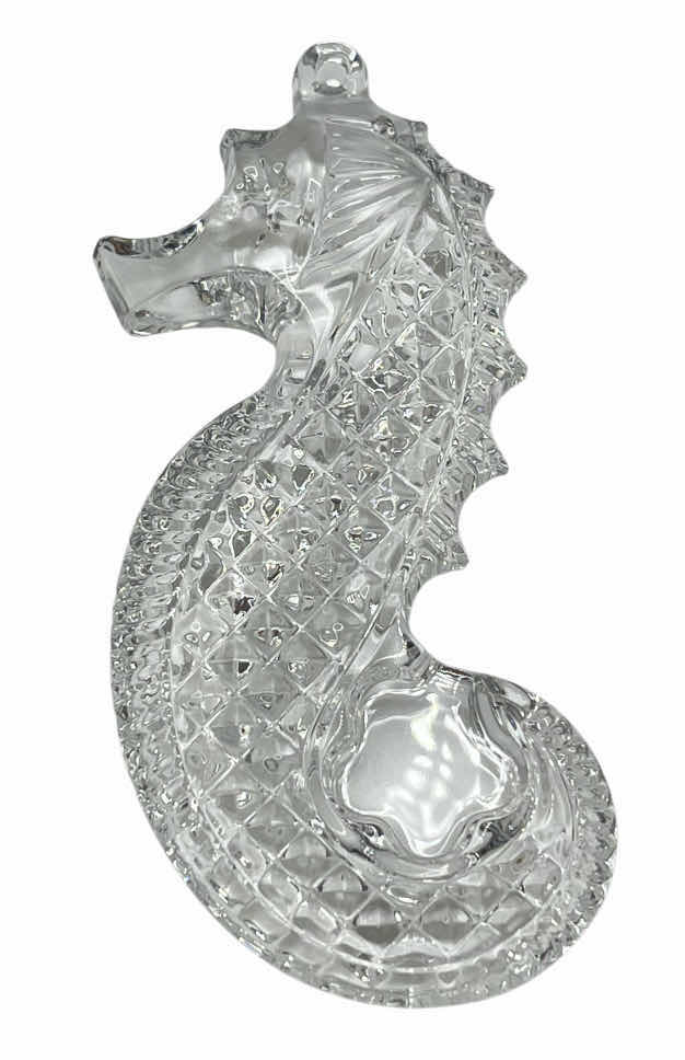 Photo 1 of WATERFORD CELTIC TRADITIONS SEAHORSE ORN LEAD CRYSTAL CHRISTMAS ORNAMENT 126346 W ORIGINAL BOX
