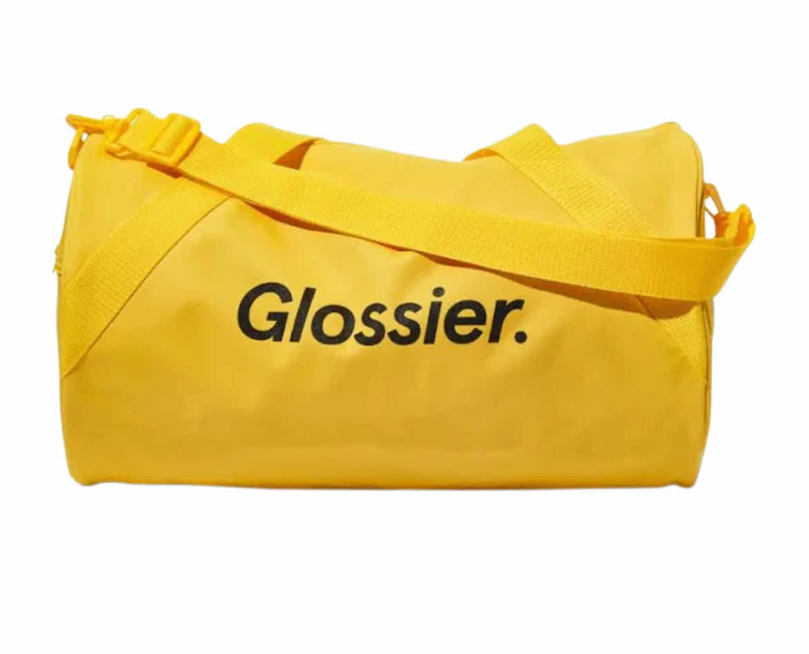Photo 1 of GLOSSIER 17” SUNSHINE YELLOW DUFFLE BAG