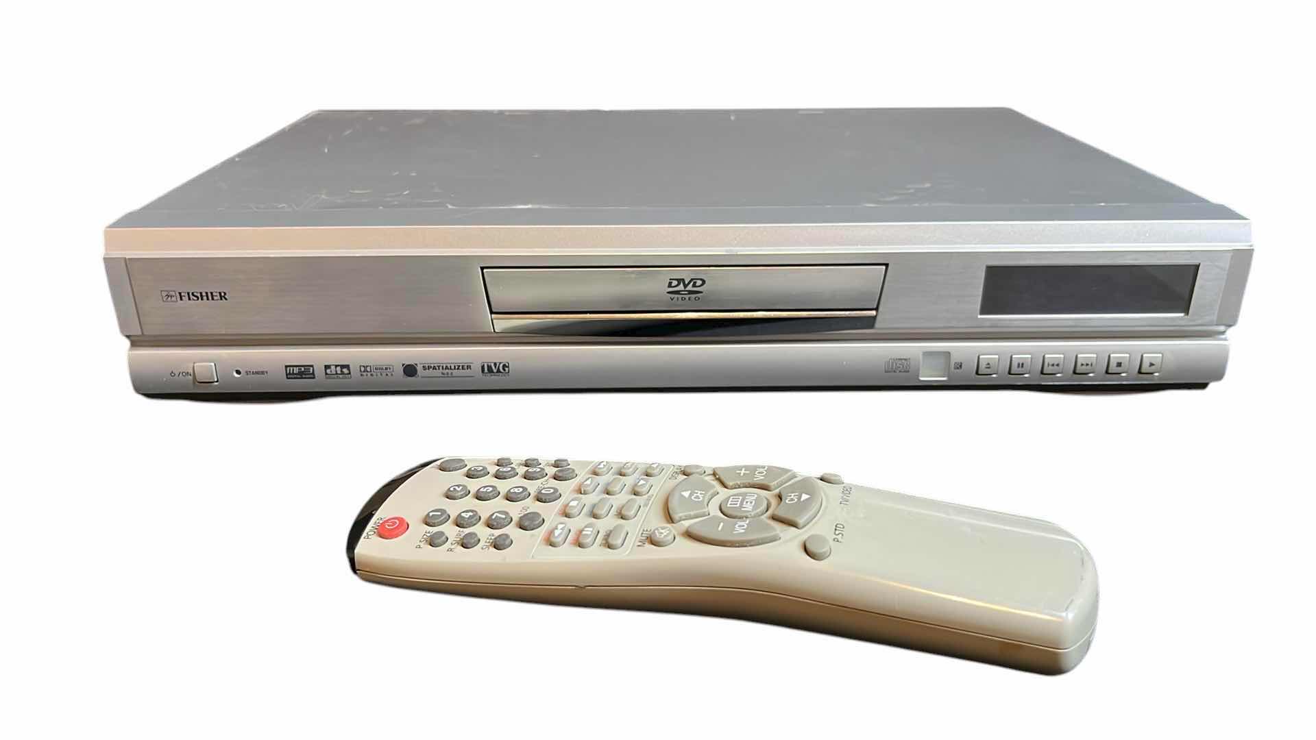 Photo 1 of FISHER DVD VIDEO PLAYER DVD-SL30 W UNIVERSAL REMOTE