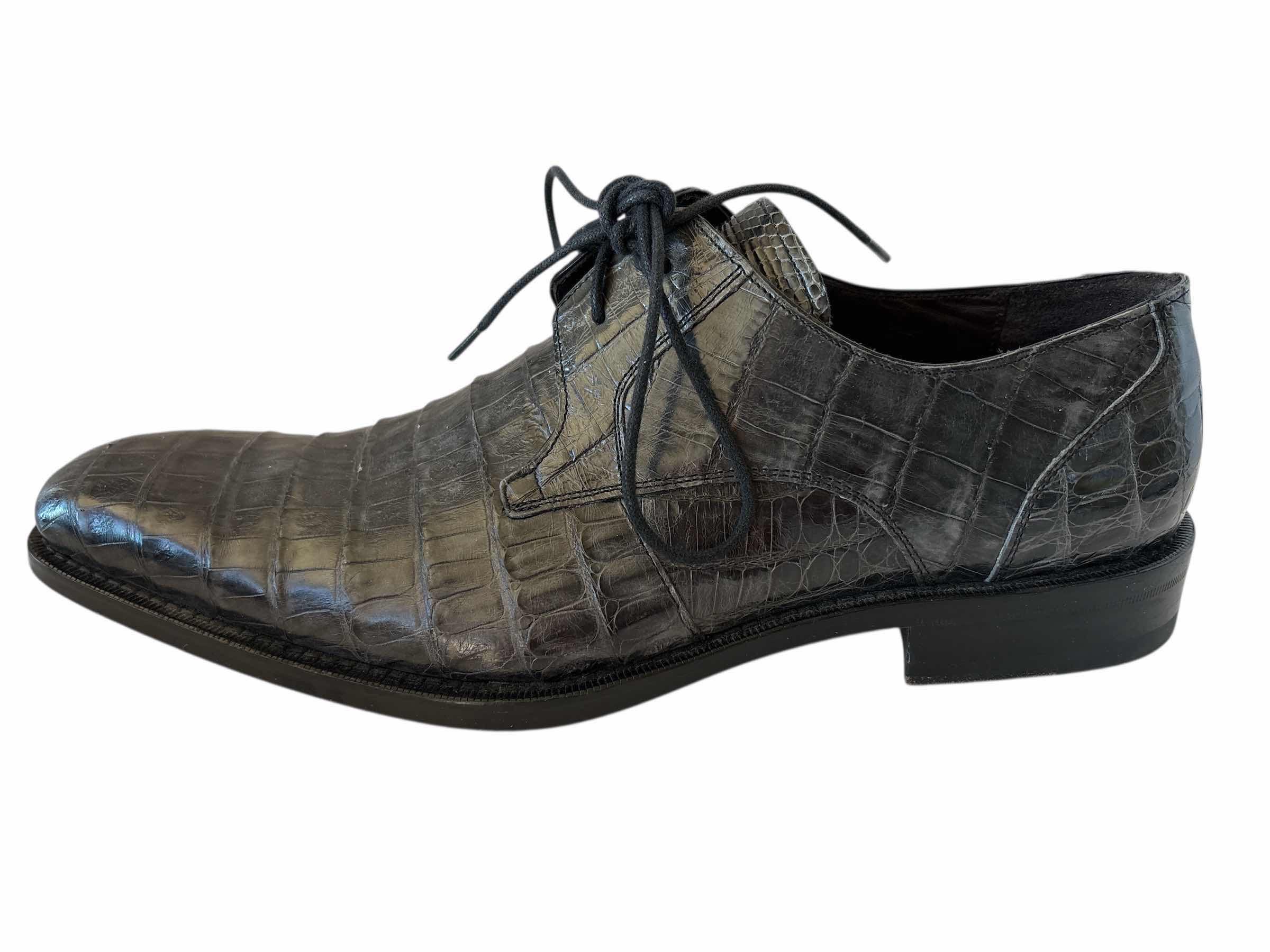 Photo 1 of MEZLAN ANDERSON CROCODILE DRESS SHOES SIZE 8 MENS