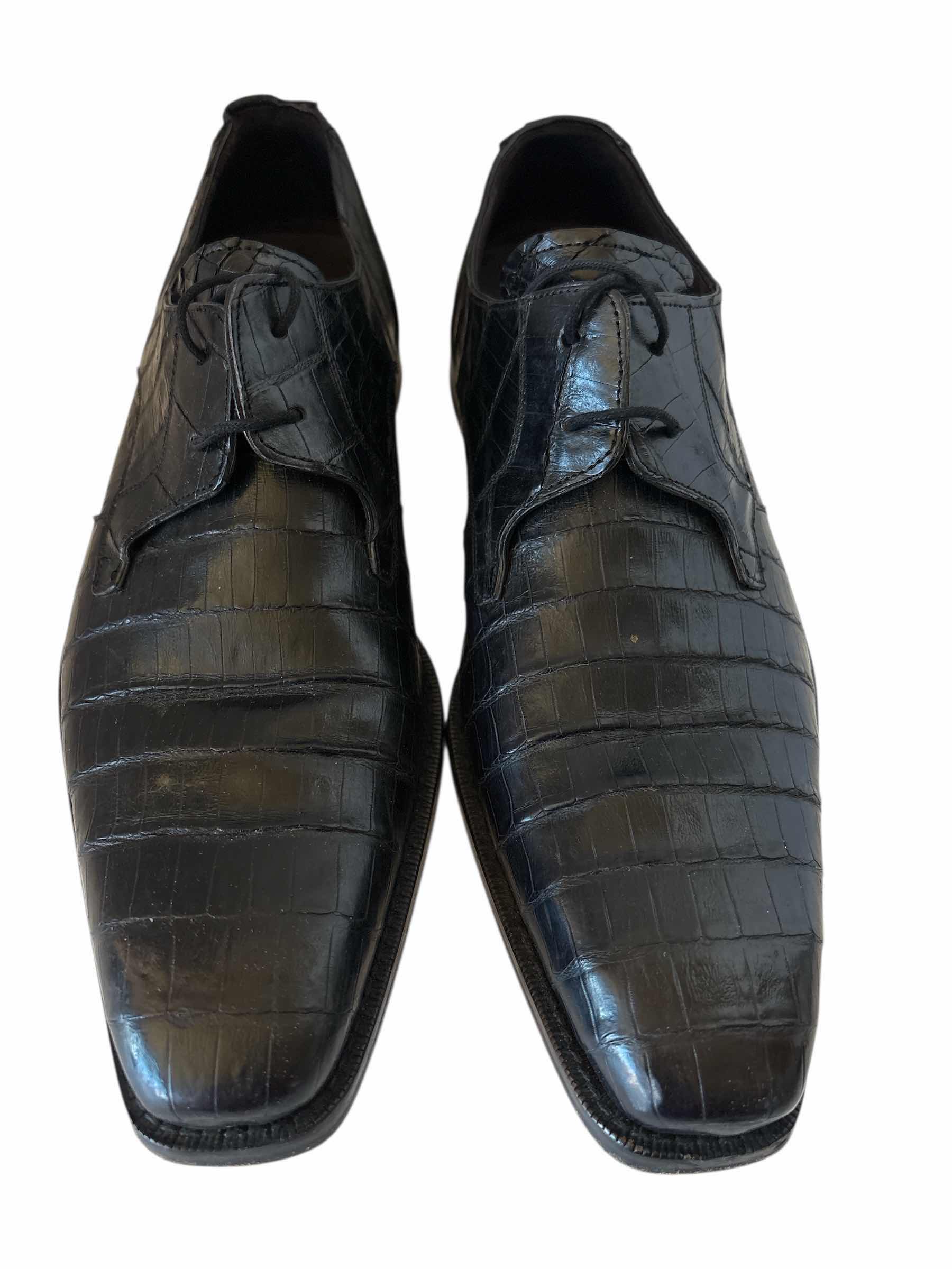 Photo 1 of MEZLAN ANDERSON CROCODILE DRESS SHOES SIZE 8 MENS