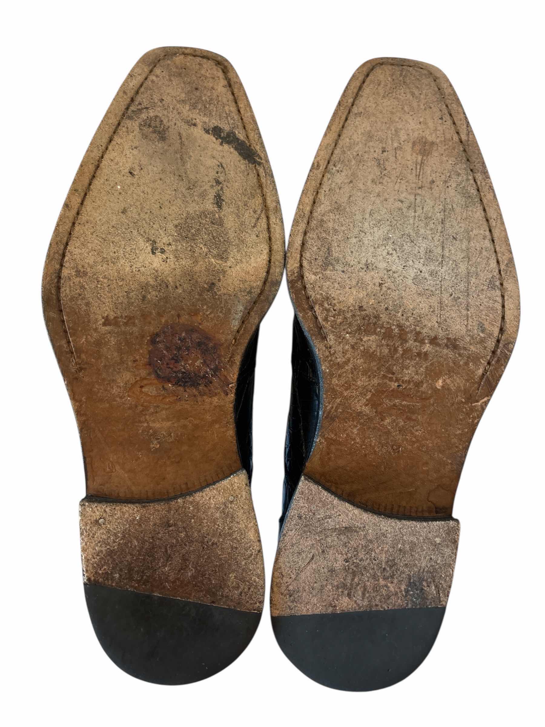 Photo 1 of MEZLAN ANDERSON CROCODILE DRESS SHOES SIZE 8 MENS