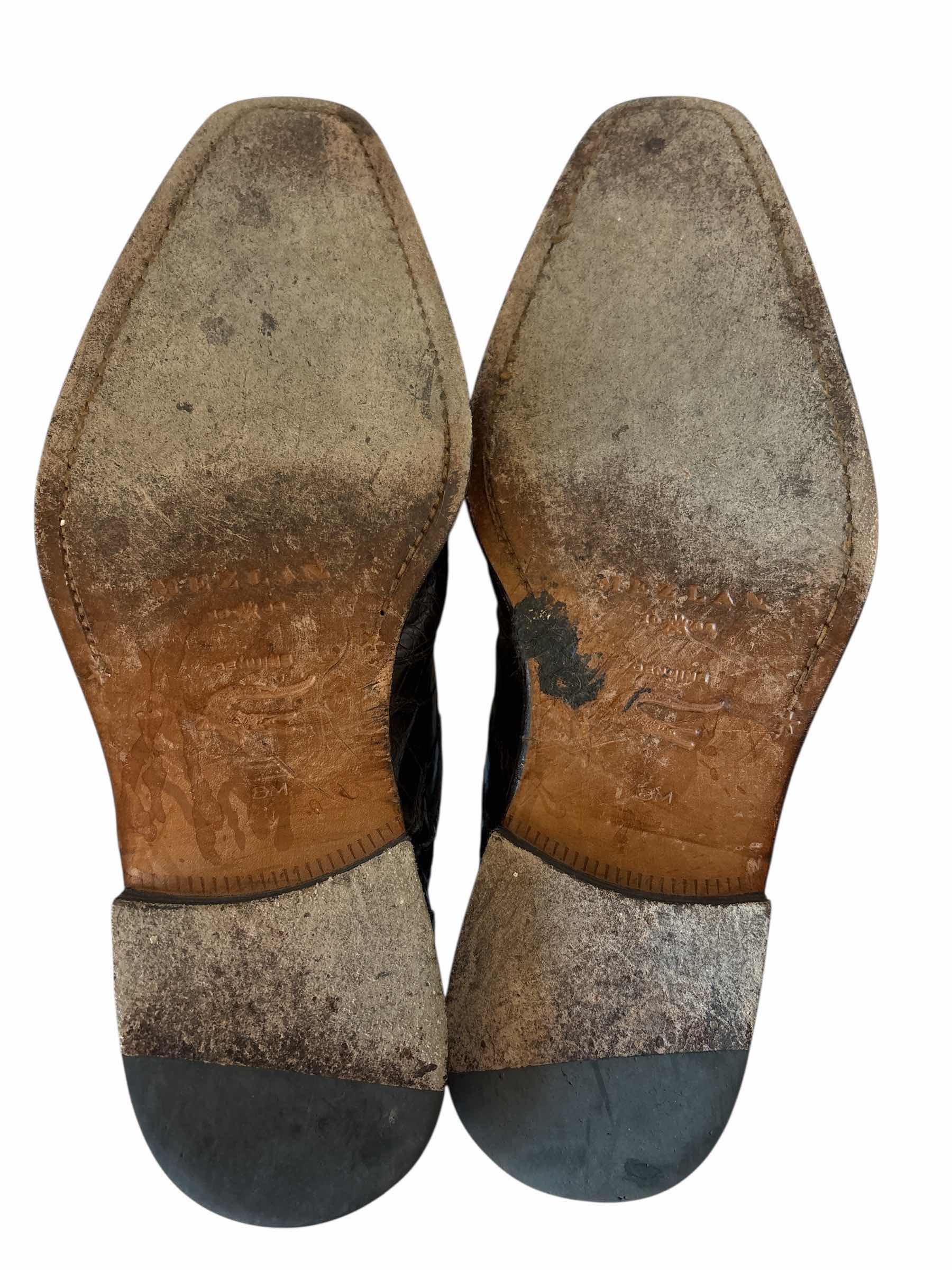 Photo 1 of MEZLAN ANDERSON CROCODILE DRESS SHOES SIZE 8 MENS