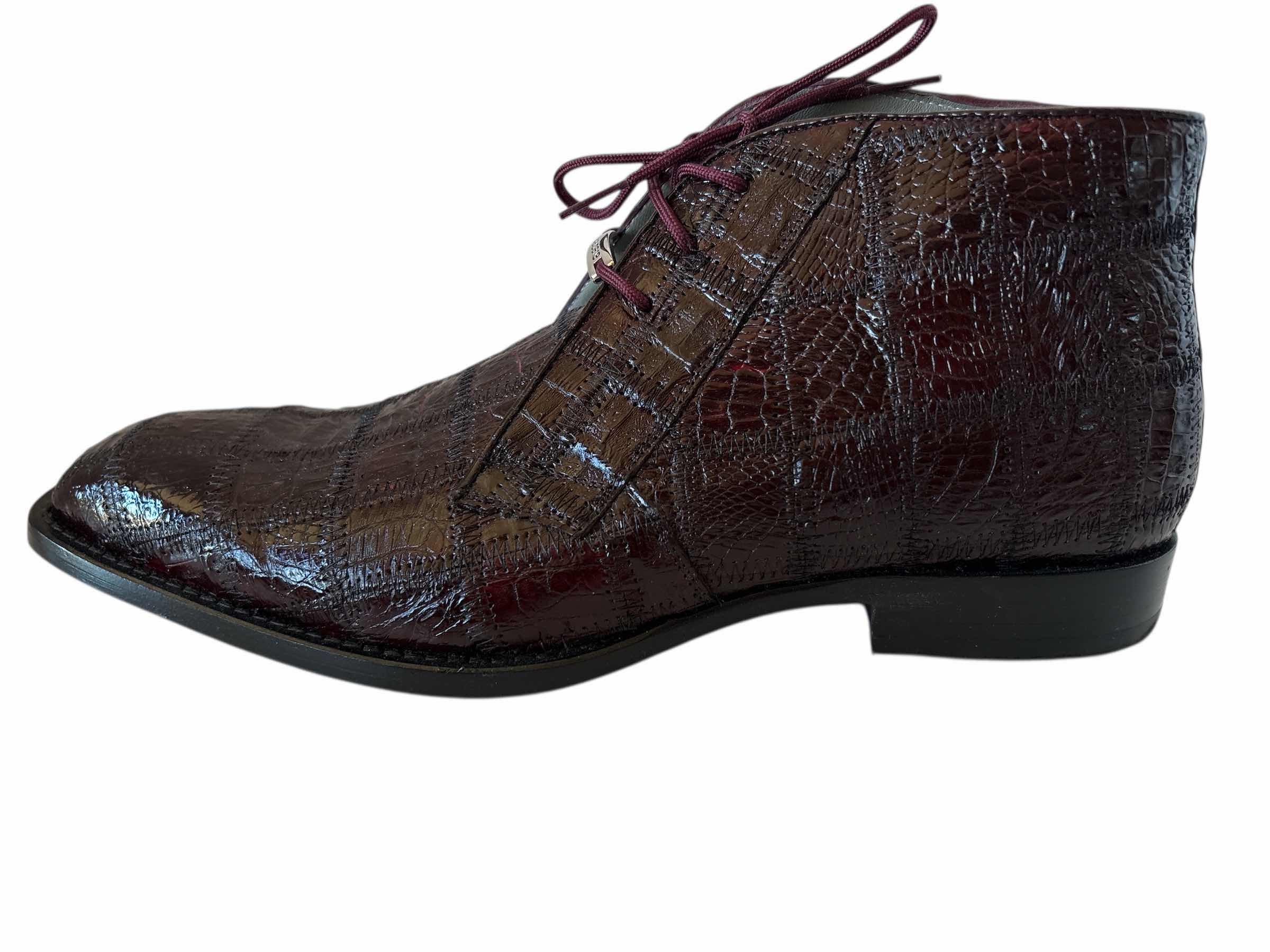 Photo 1 of BELVEDERE ALLIGATOR DRESS SHOES SIZE 8 MENS