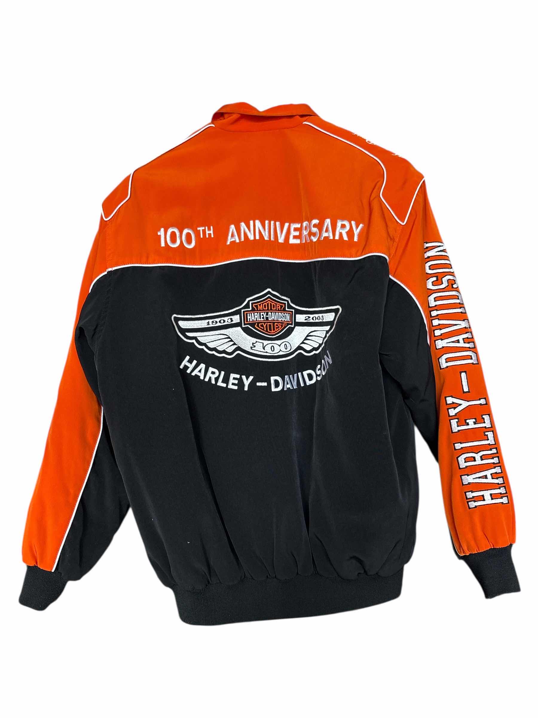Photo 1 of HARLEY-DAVIDSON 100TH ANNIVERSARY NYLON RACING JACKET MENS SIZE M