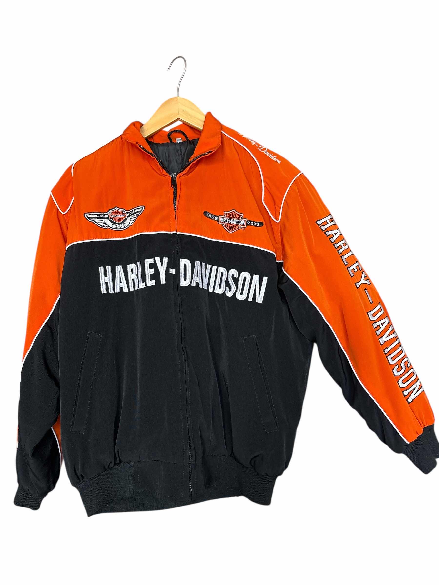 Photo 1 of HARLEY-DAVIDSON 100TH ANNIVERSARY NYLON RACING JACKET MENS SIZE M