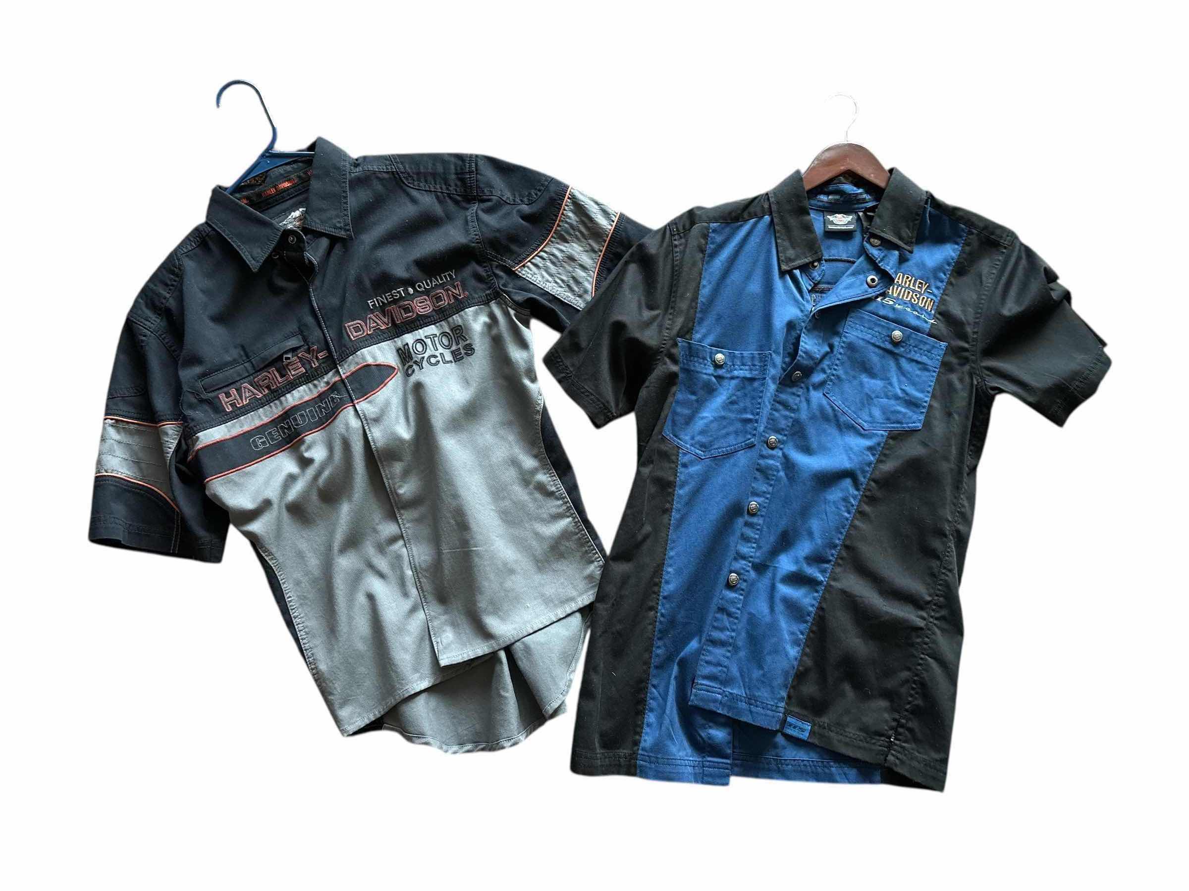 Photo 1 of HARLEY-DAVIDSON SHORT SLEEVE BUTTON UP SIZE SMALL AND MEDIUM MENS