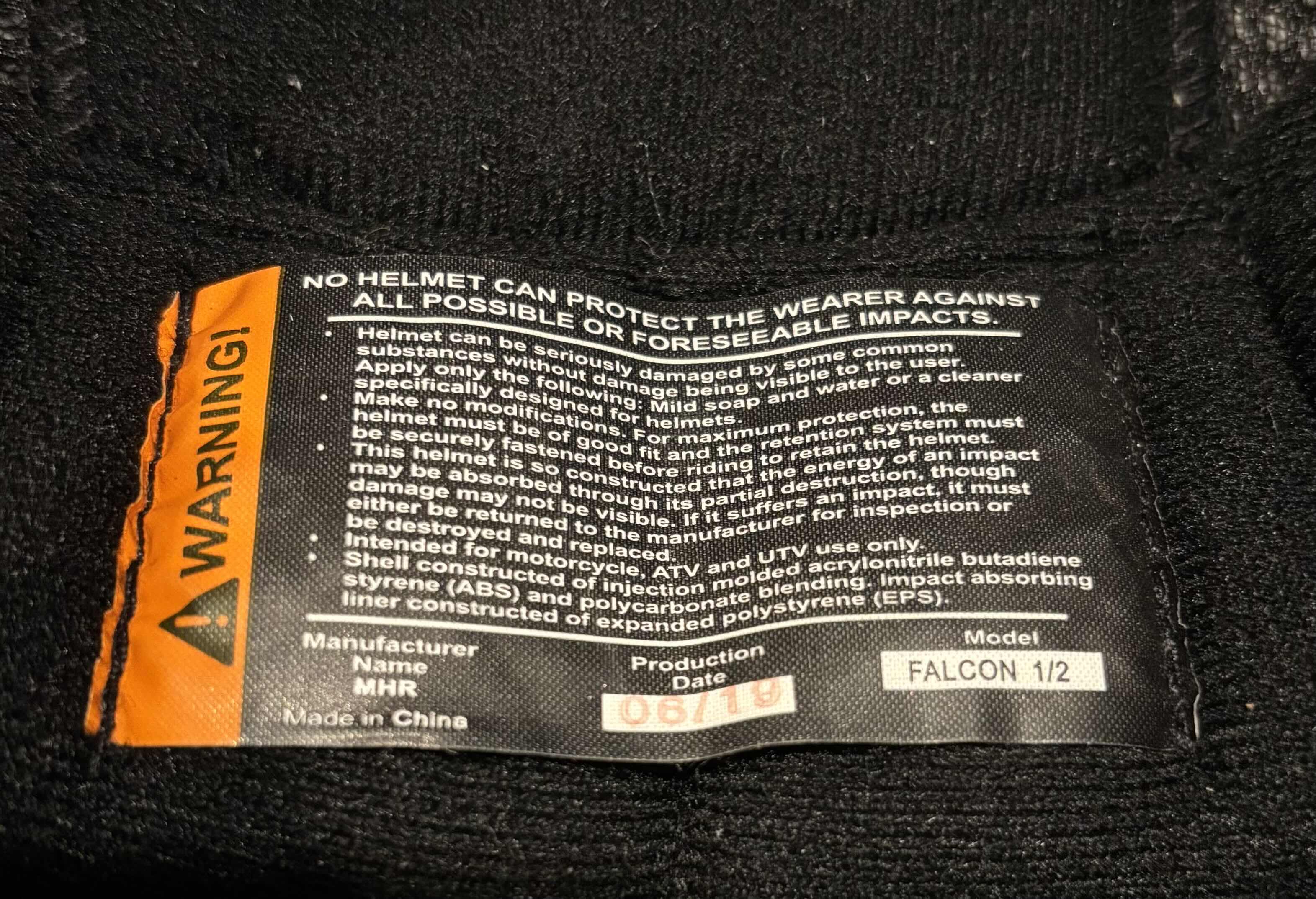 Photo 1 of BILT FALCON MOTORCYCLE 1/2 HELMET W STORAGE BAG, SIZE MEDIUM MATTE BLACK