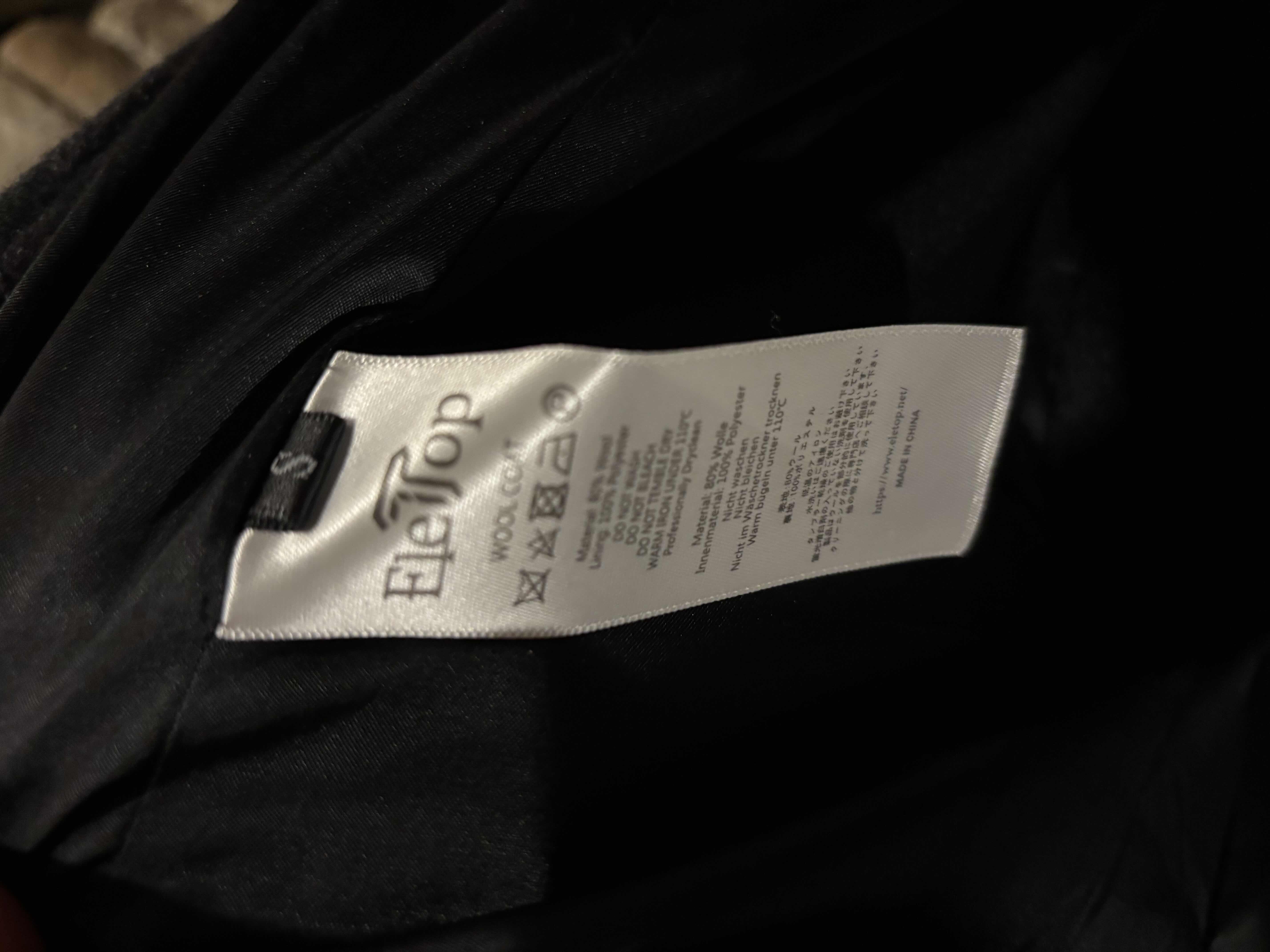 Photo 1 of ELETOP MENS WOOL TRENCH COAT, SIZE SMALL
