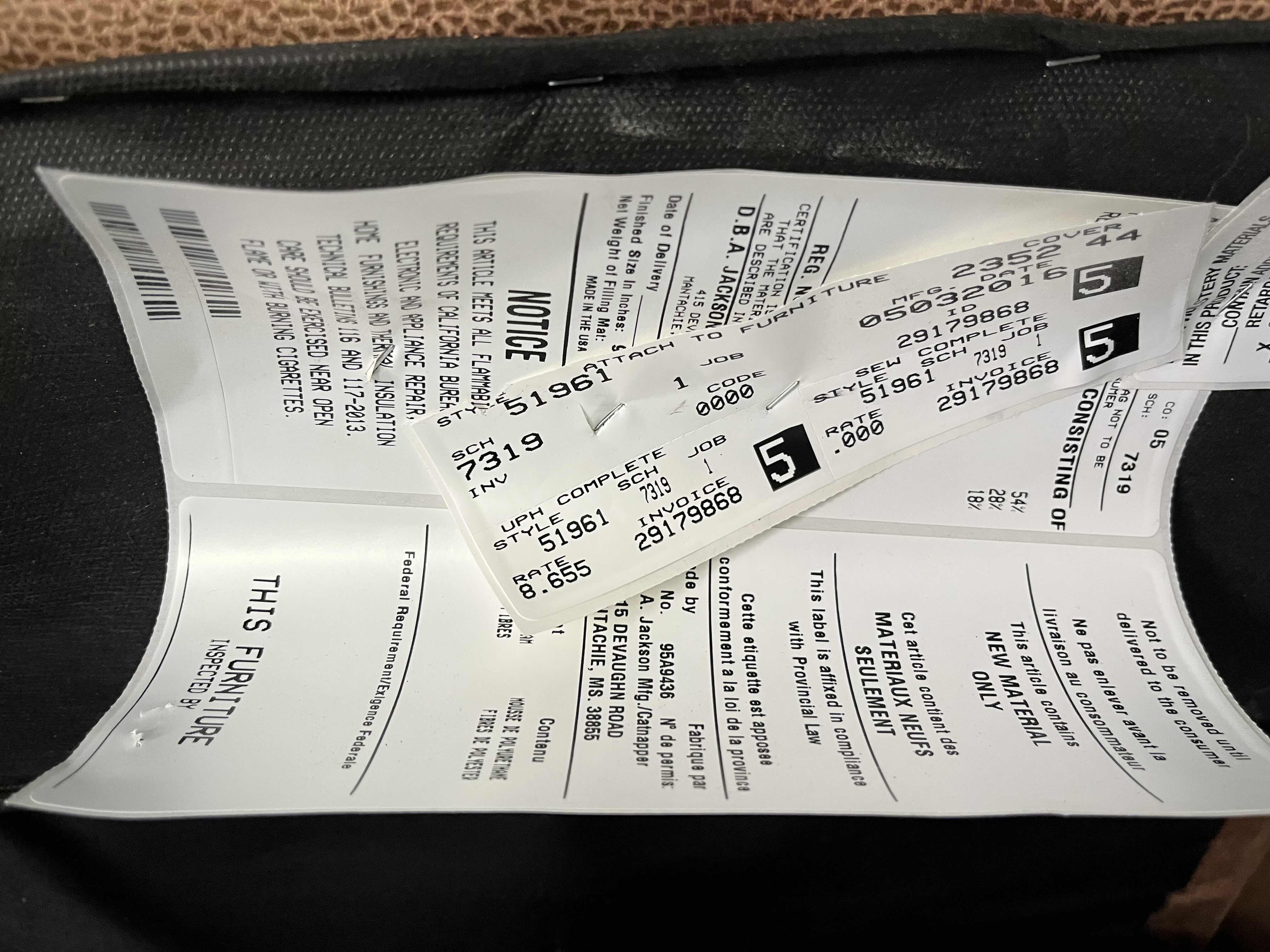 Photo 1 of PORTMAN TWO TONE CHOCOLATE & SADDLE LEATHER DUAL RECLINING BROWN LEATHER SOFA 92” X 40” H39”