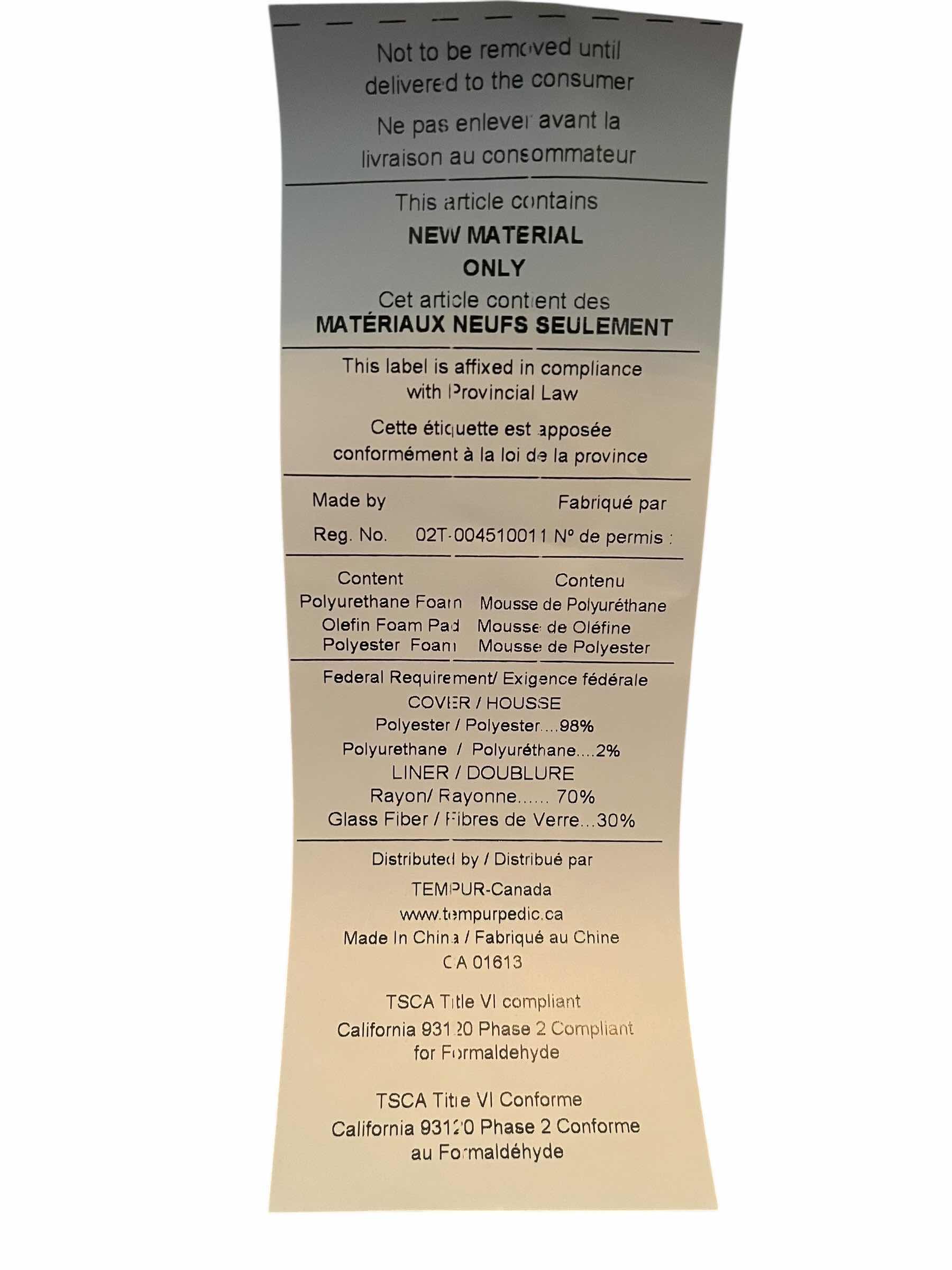 Photo 1 of TEMPUR-PEDIC ERGO EXTEND SMART XI TWIN BED ADJUSTABLE BASE & TEMPUR-PEDIC PRO ADAPT FIRM CONTOUR TECH MATTRESS W REMOTE (READ NOTES)