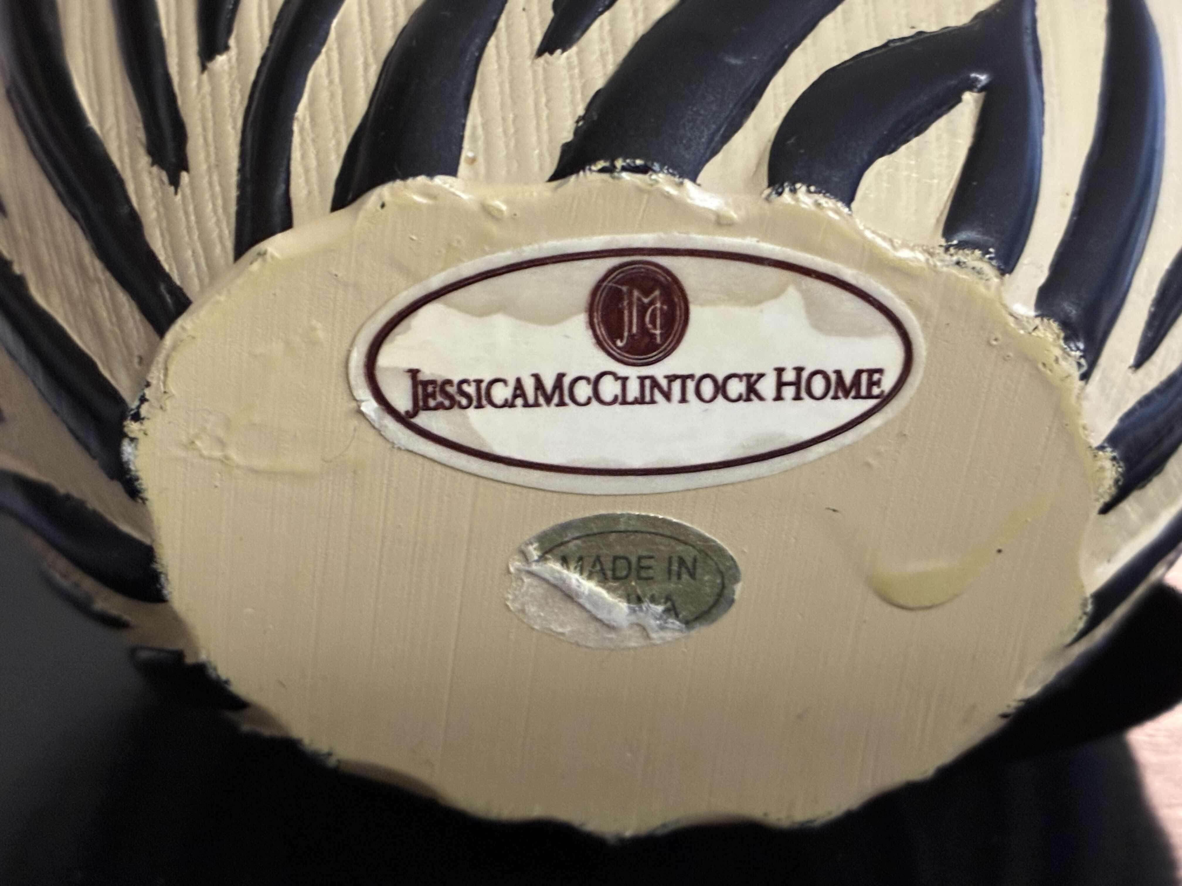 Photo 1 of JESSICA MCCLINTOCK HOME ZEBRA/STONE FINISH SOAP DISPENSERS & TISSUE BOX COVER