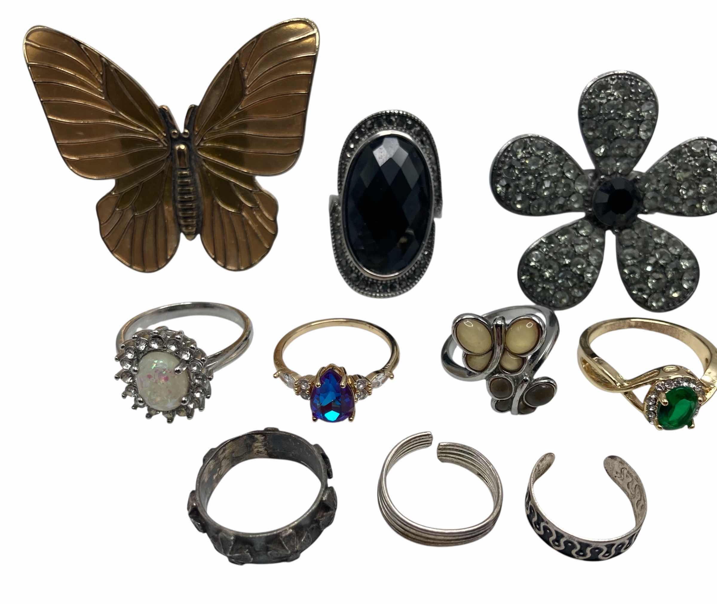 Photo 1 of FASHION RINGS VARIOUS STYLES AND SIZES 3.25-9.75 (17) W NECKLACE PENDANT & BRACELET