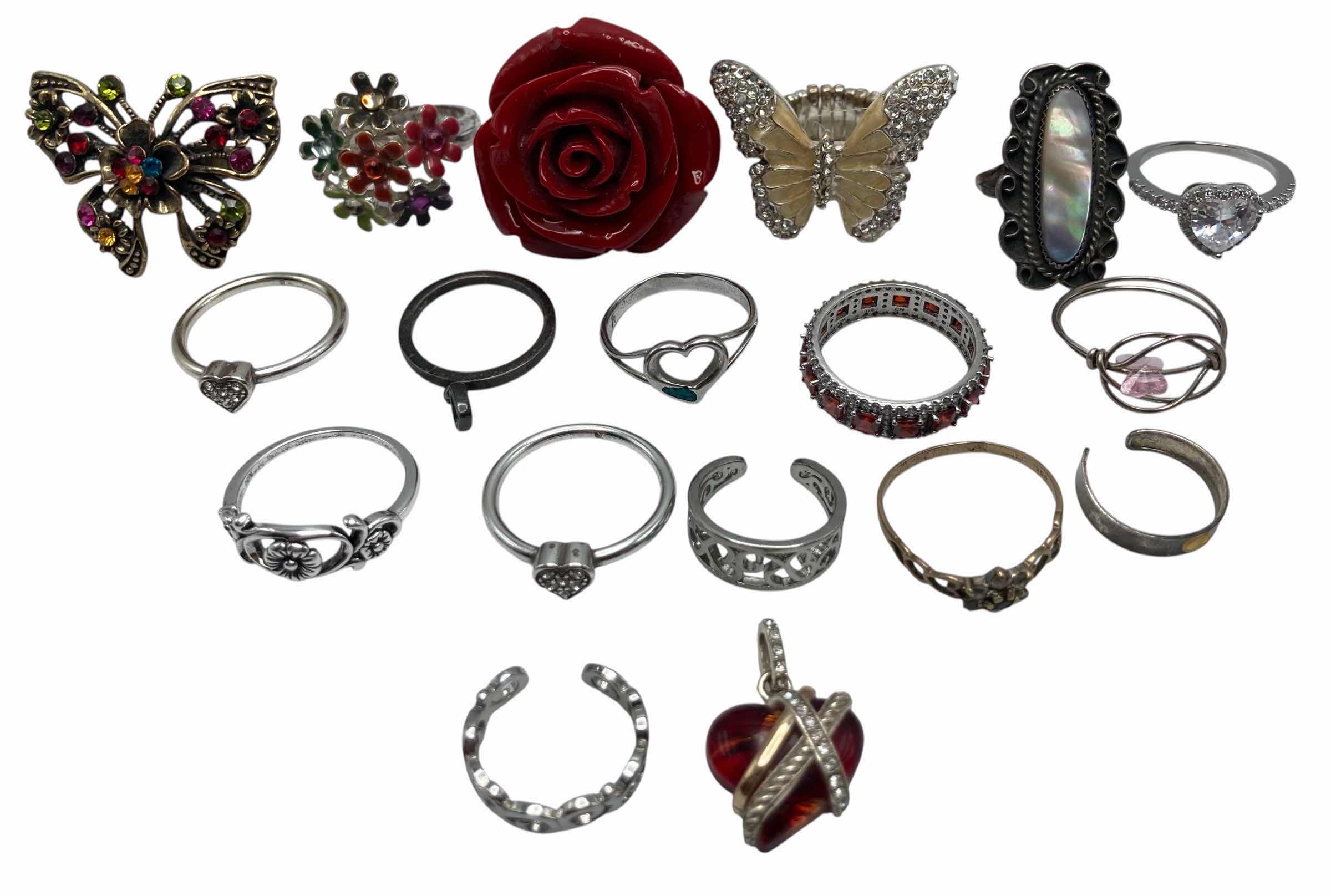 Photo 1 of FASHION RINGS-VARIOUS STYLES AND SIZES 3.5-9 (17) W NECKLACE PENDANT