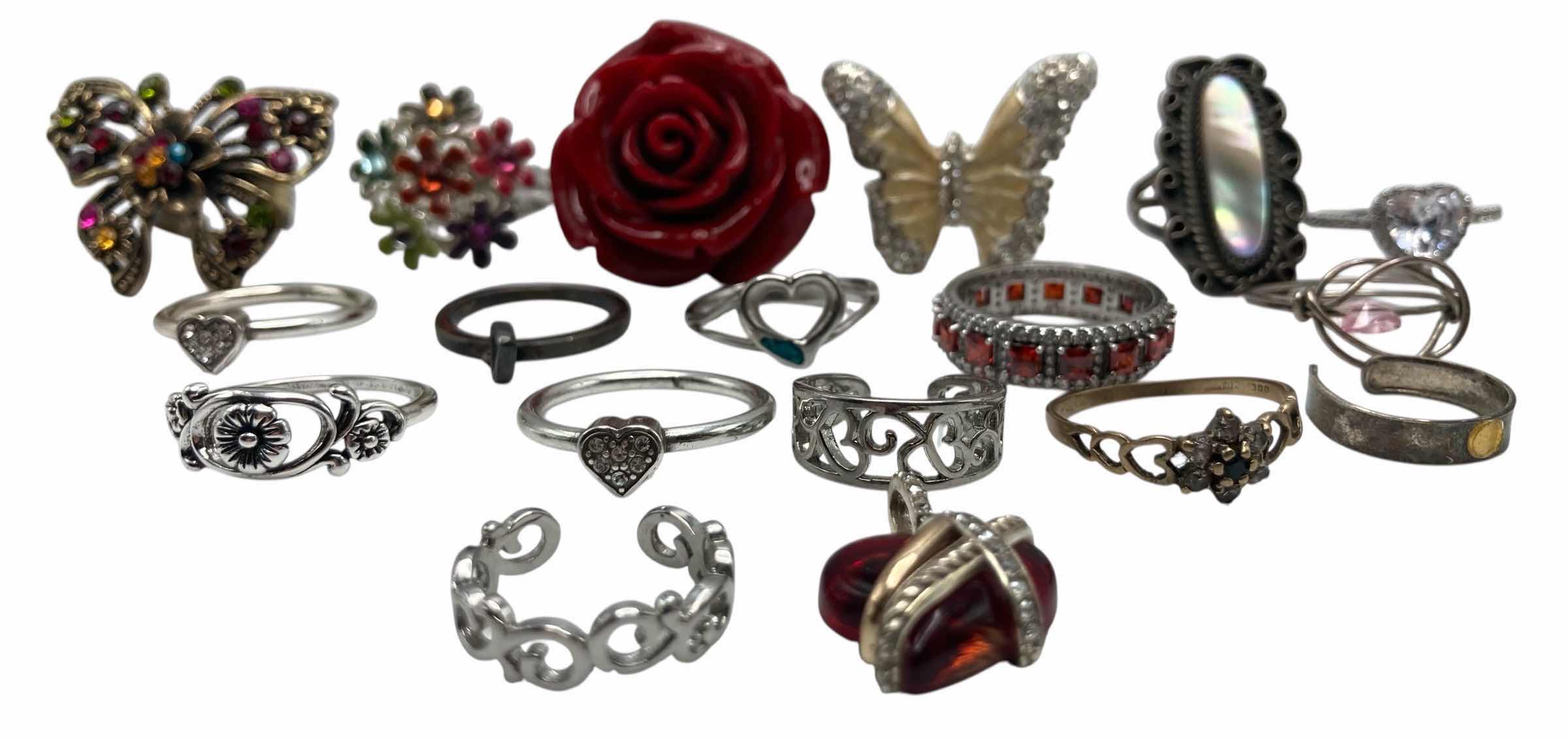 Photo 1 of FASHION RINGS-VARIOUS STYLES AND SIZES 3.5-9 (17) W NECKLACE PENDANT